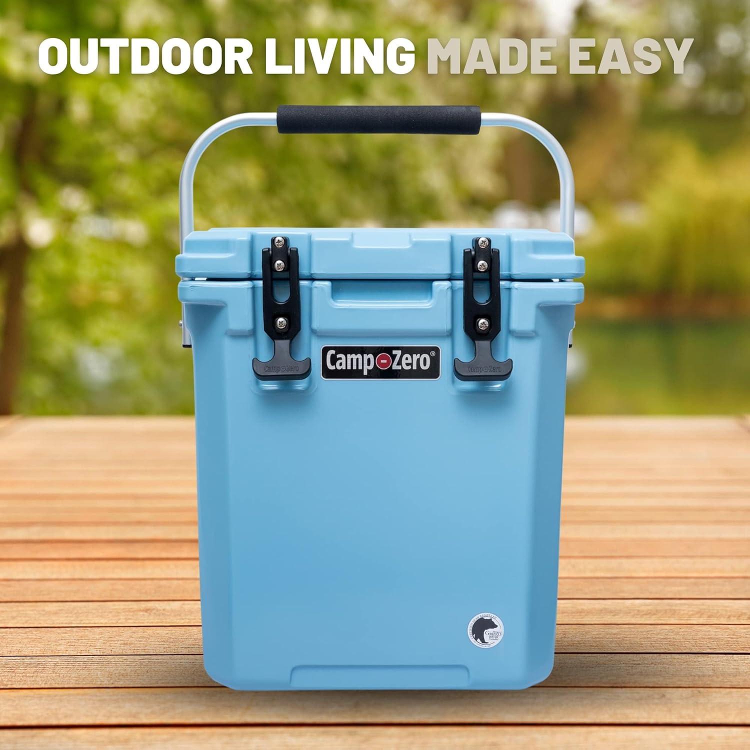 Enfriador Portátil CAMP-ZERO 16L Azul Cielo con Divisor