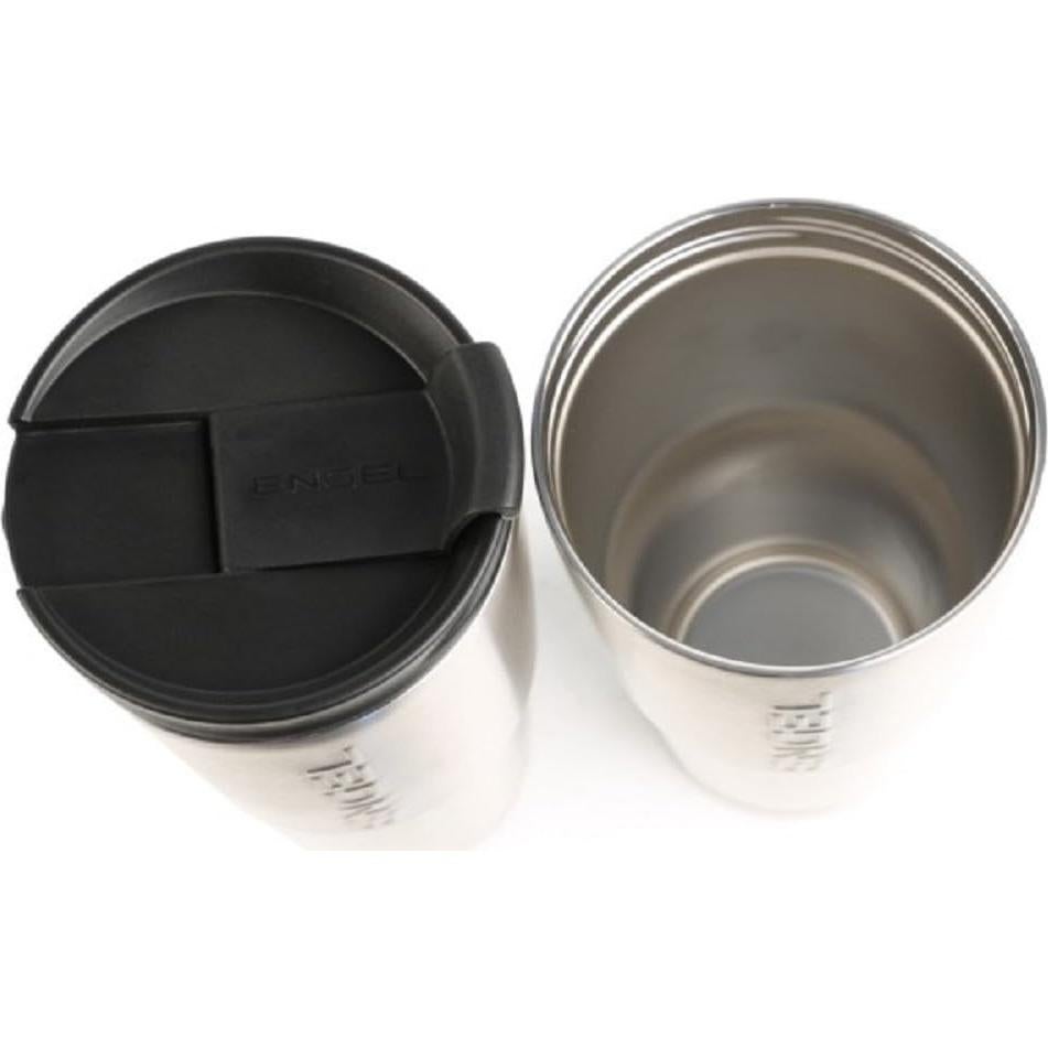 Vaso Térmico ENGEL de Acero Inoxidable 30oz Plata Aislado