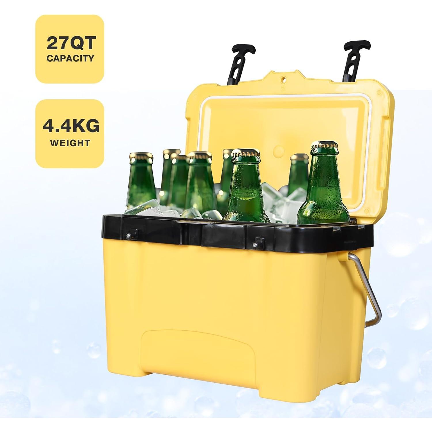 Enfriador de Hielo Yellow Jacket 27L Portátil para Camping