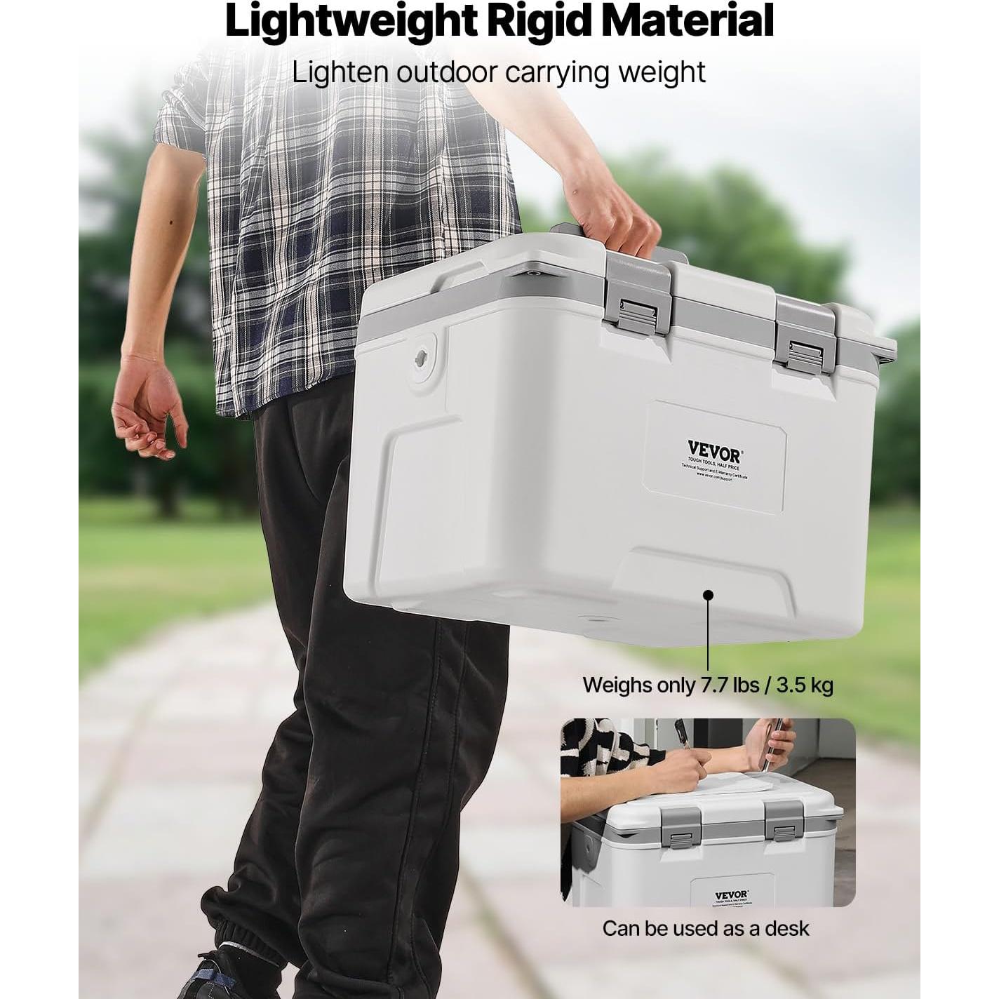 Enfriador Portátil VEVOR 21QT Aislado Ligero para Picnic