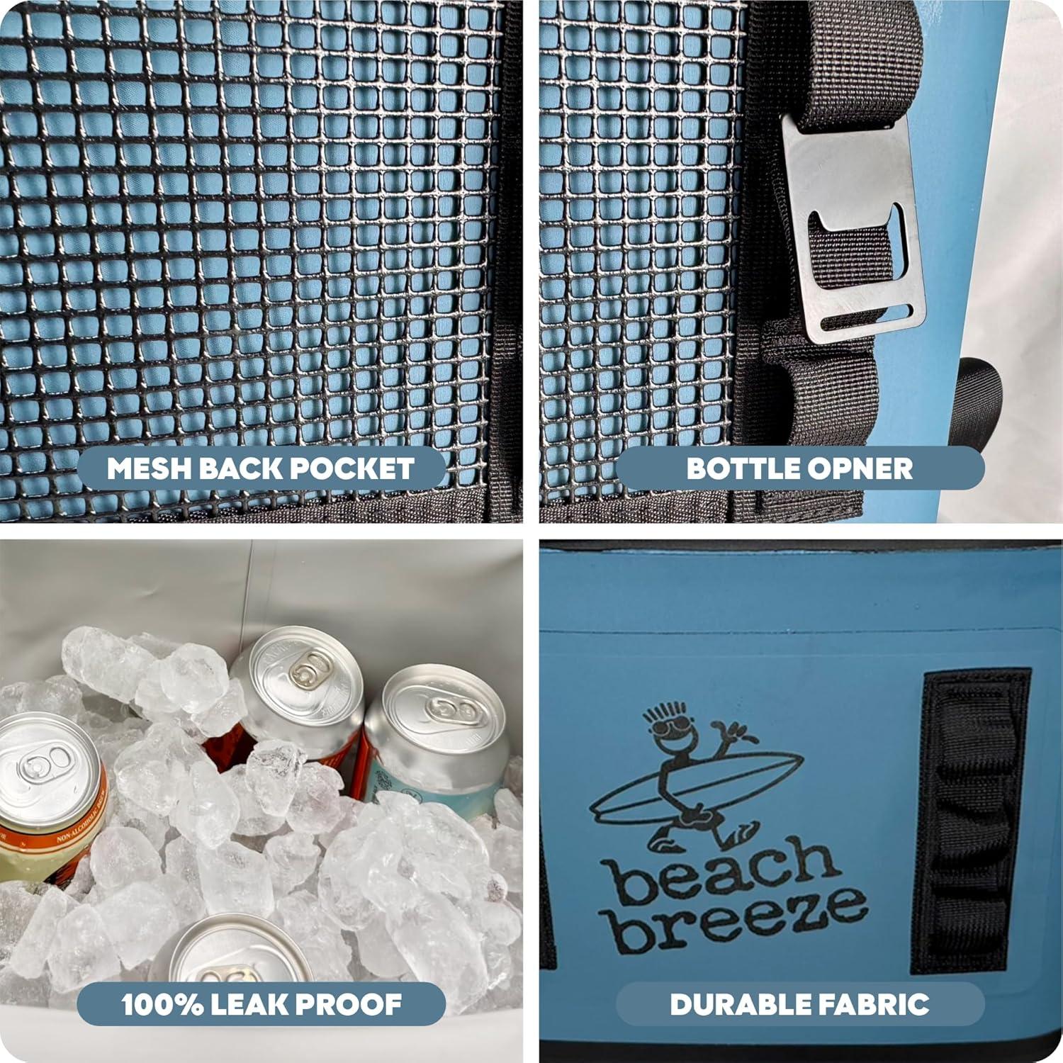 Bolsa Enfriadora Aislada Brisa de Playa 9.46L Azul