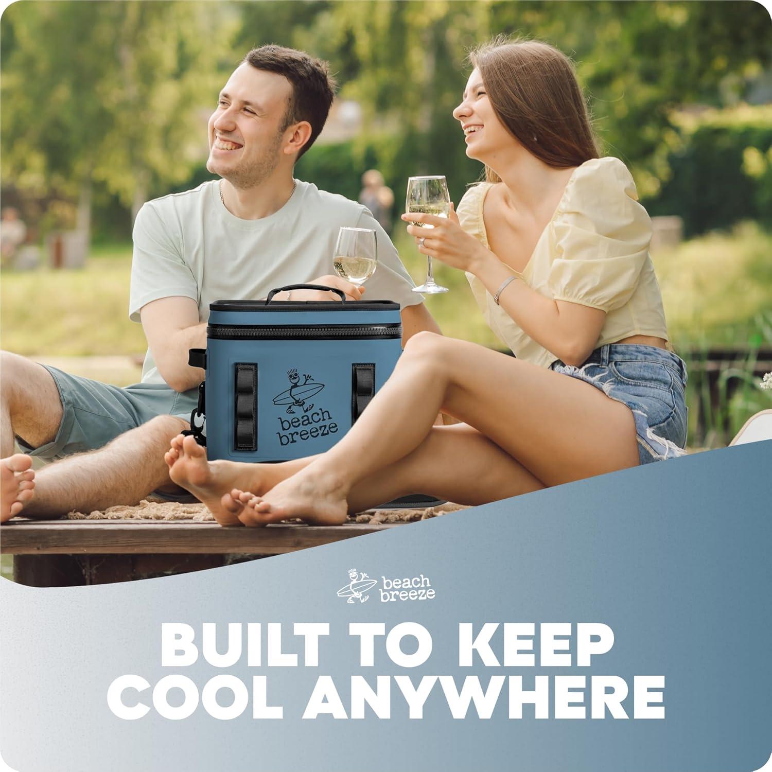 Bolsa Enfriadora Aislada Brisa de Playa 9.46L Azul