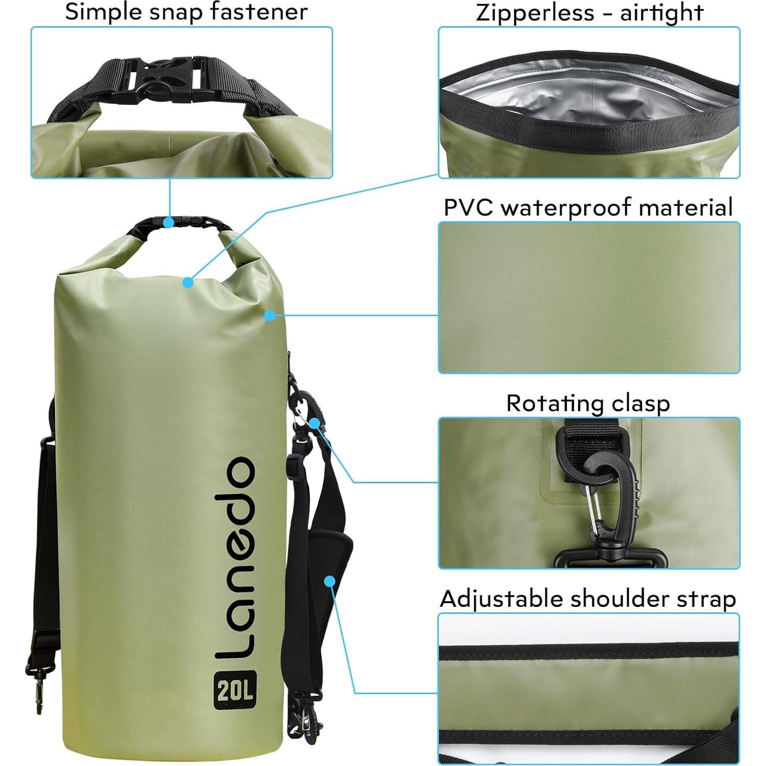 Mochila Enfriadora Plegable Lanedo 20L Impermeable Verde
