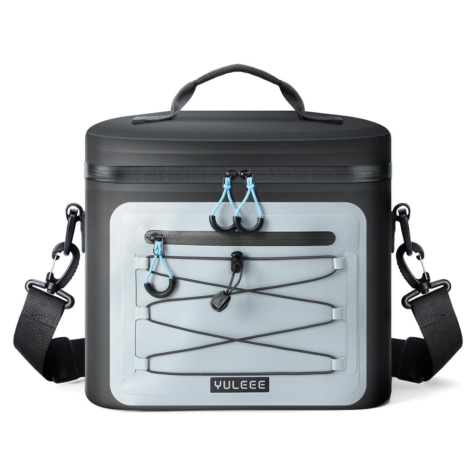 Bolsa de Enfriamiento YULEEE 8 Latas Aislada Portátil Negra