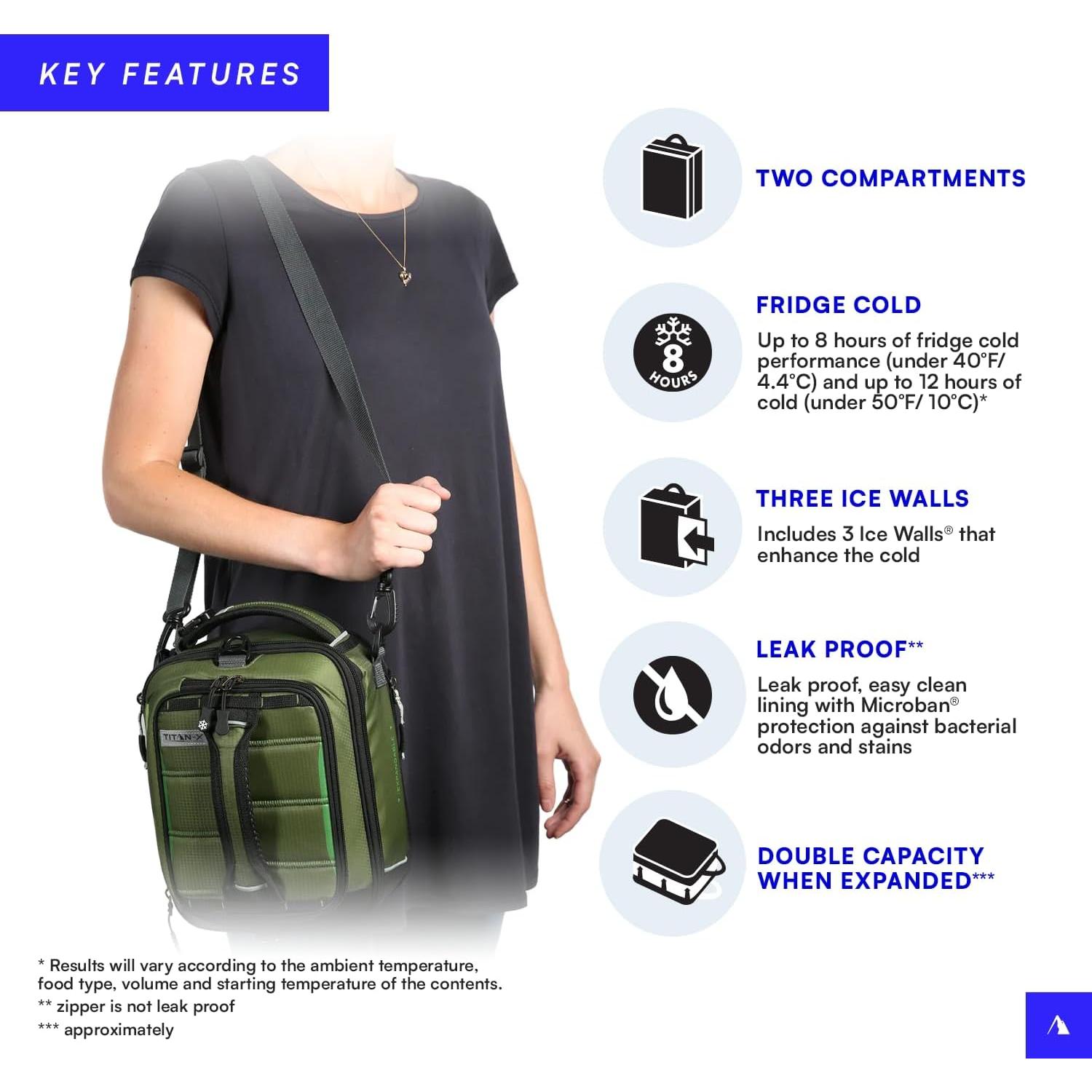 Mochila para Almuerzo Titan by Arctic Zone Verde Oliva 6.49L