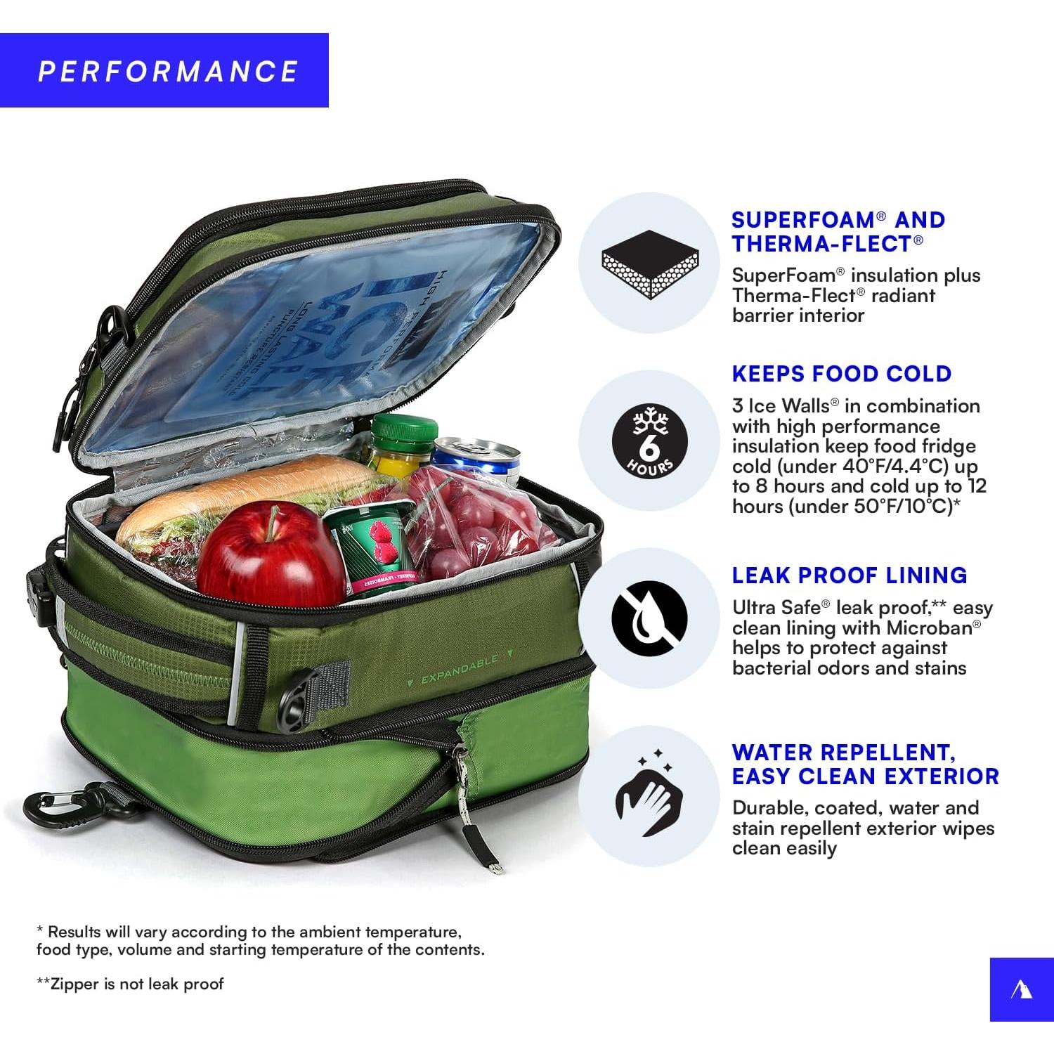 Mochila para Almuerzo Titan by Arctic Zone Verde Oliva 6.49L