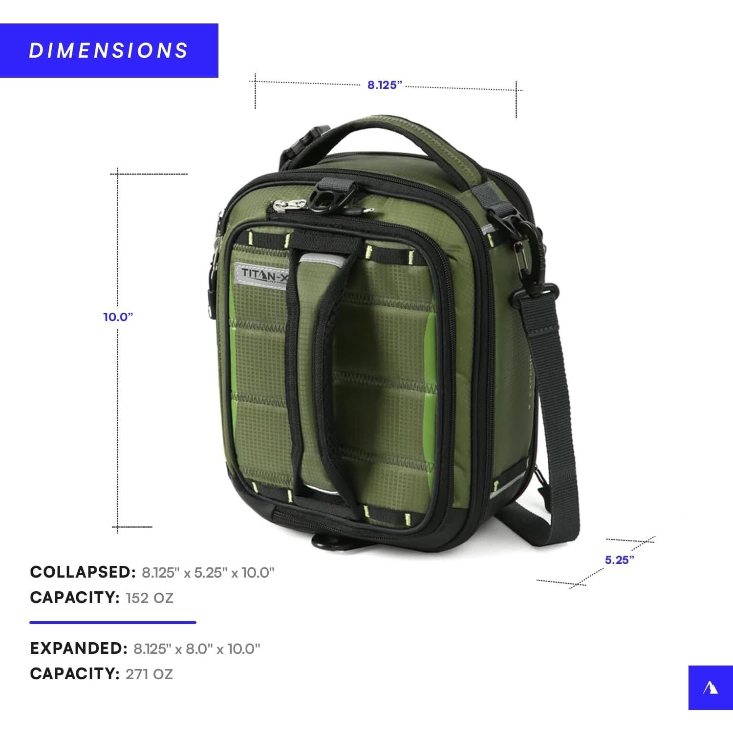 Mochila para Almuerzo Titan by Arctic Zone Verde Oliva 6.49L