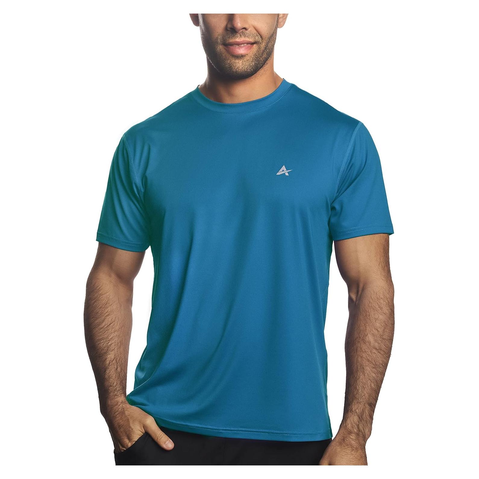 Camisa de Entrenamiento Hombre Arctic Cool Azul Glaciar UPF 50+