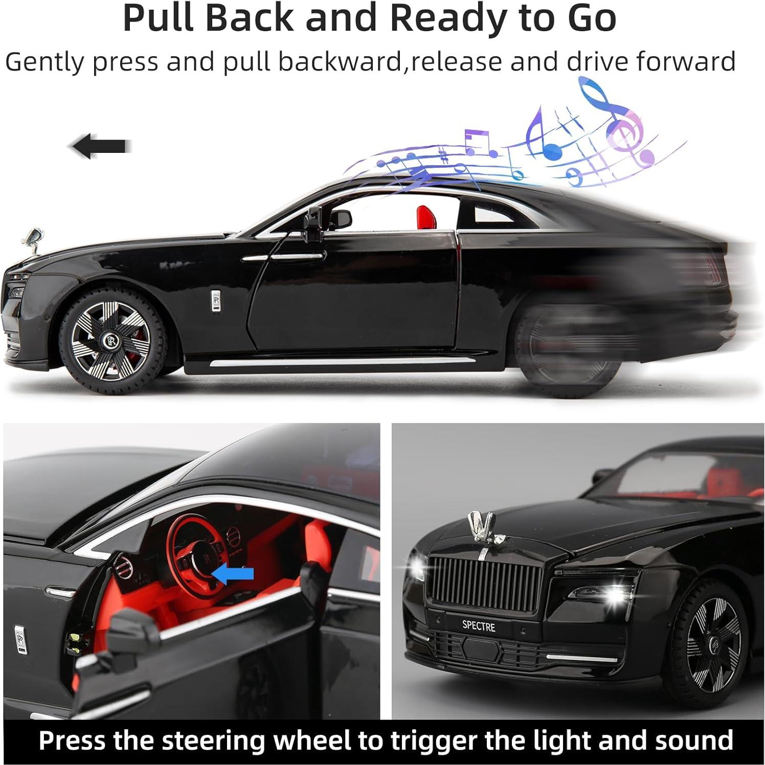 Coche de Juguete Coleccionable BDTCTK Rolls Royce Spectre 1:24