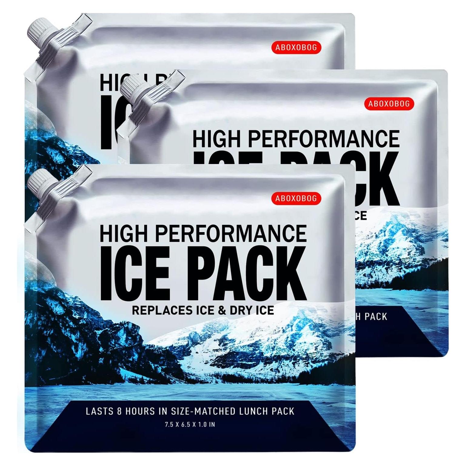 Paquete de Hielo Reutilizable ABOXOBOG - 3 Unidades 16.5x19.1cm