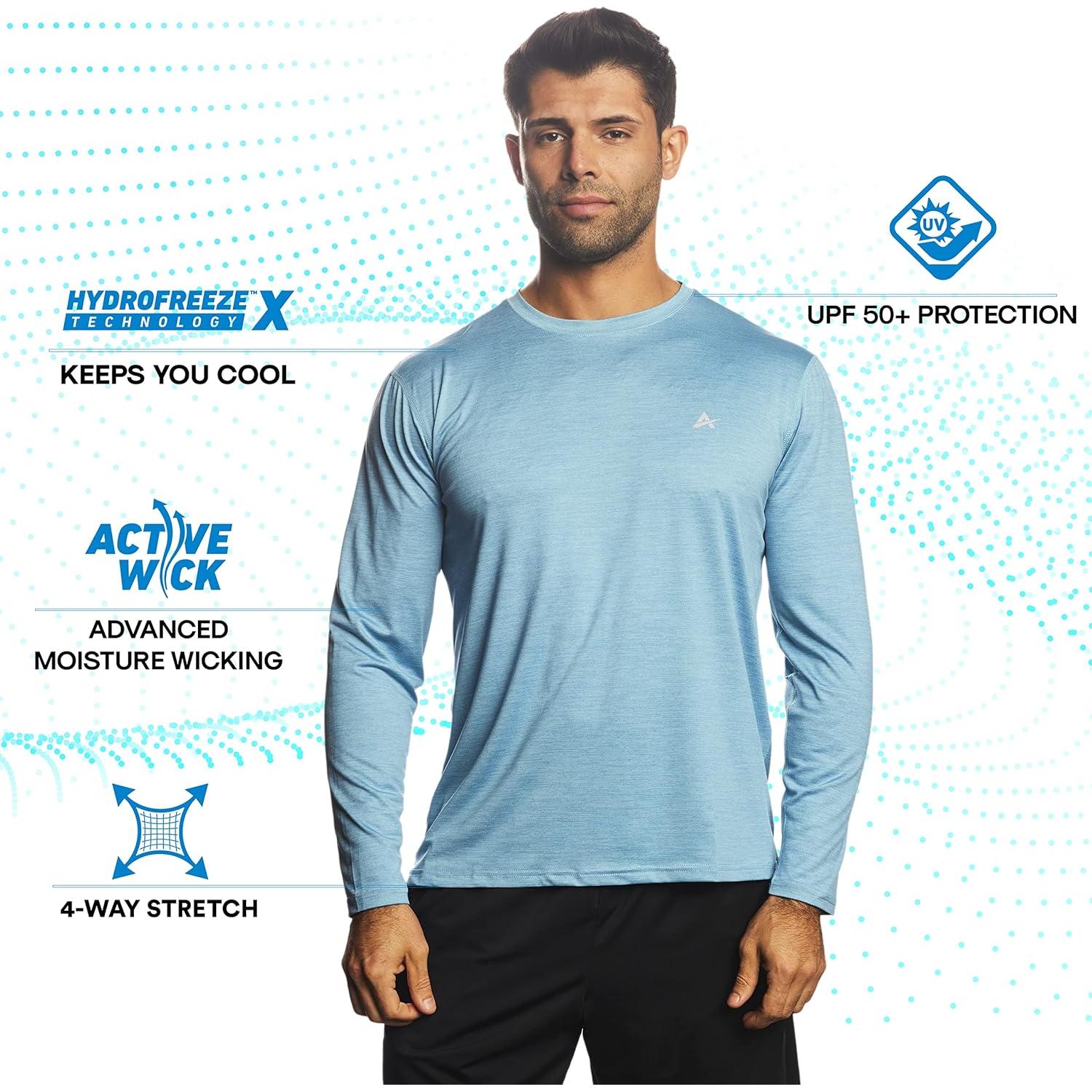 Camisa de Protección Solar Hombre Arctic Cool Mediana Azul
