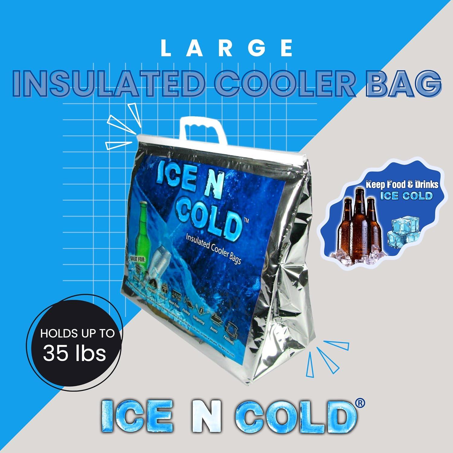 Bolsa Térmica Aislada ICE N COLD Grande 15.88 kg Plegable