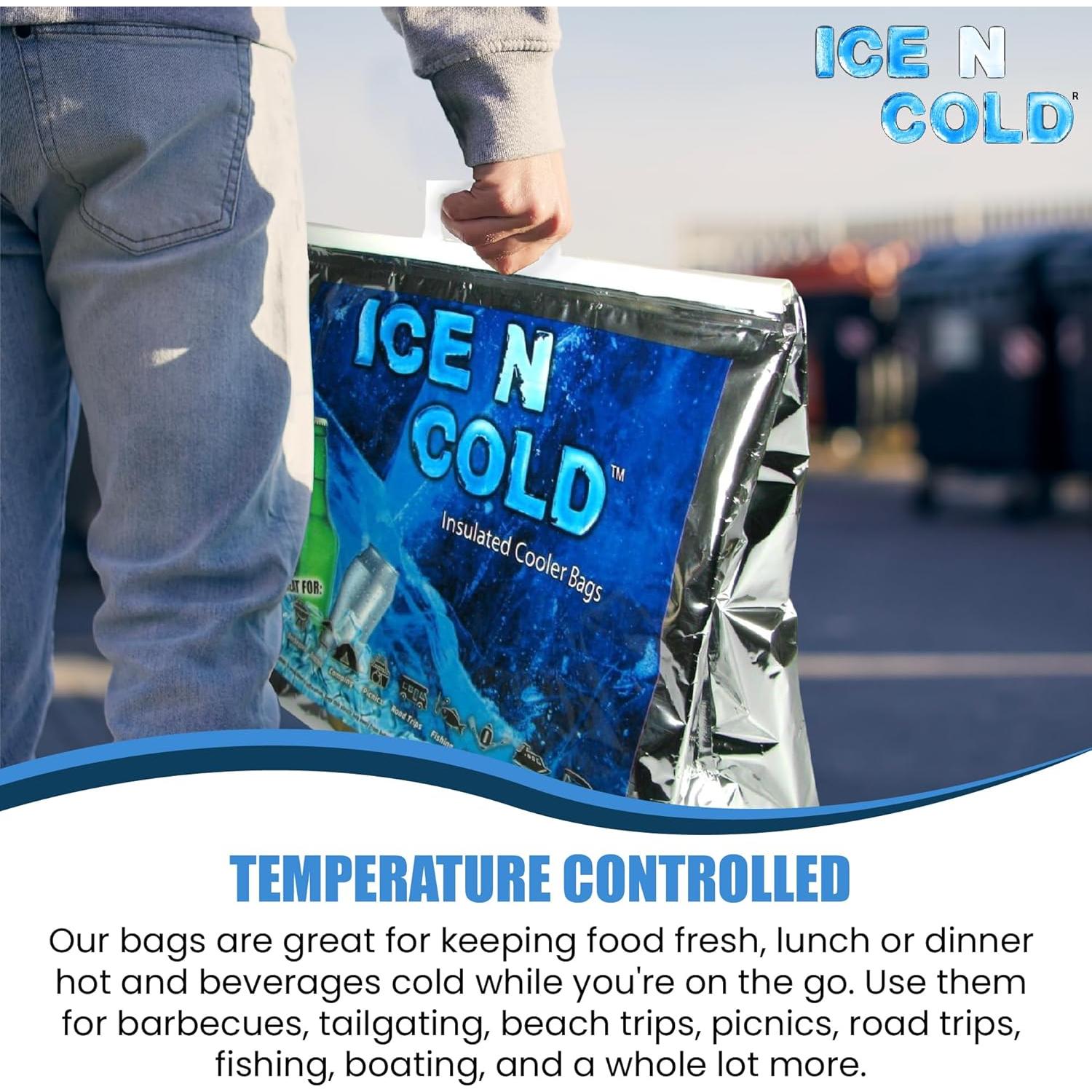 Bolsa Térmica Aislada ICE N COLD Grande 15.88 kg Plegable