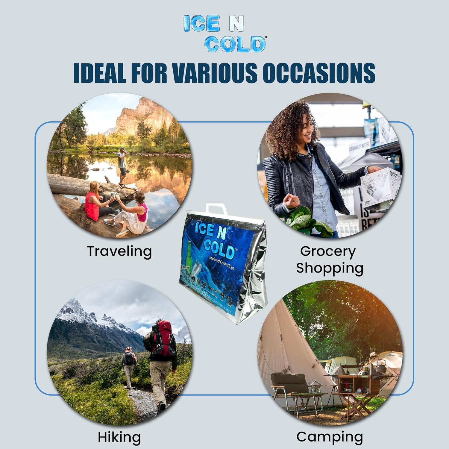 Bolsa Térmica Aislada ICE N COLD Grande 15.88 kg Plegable