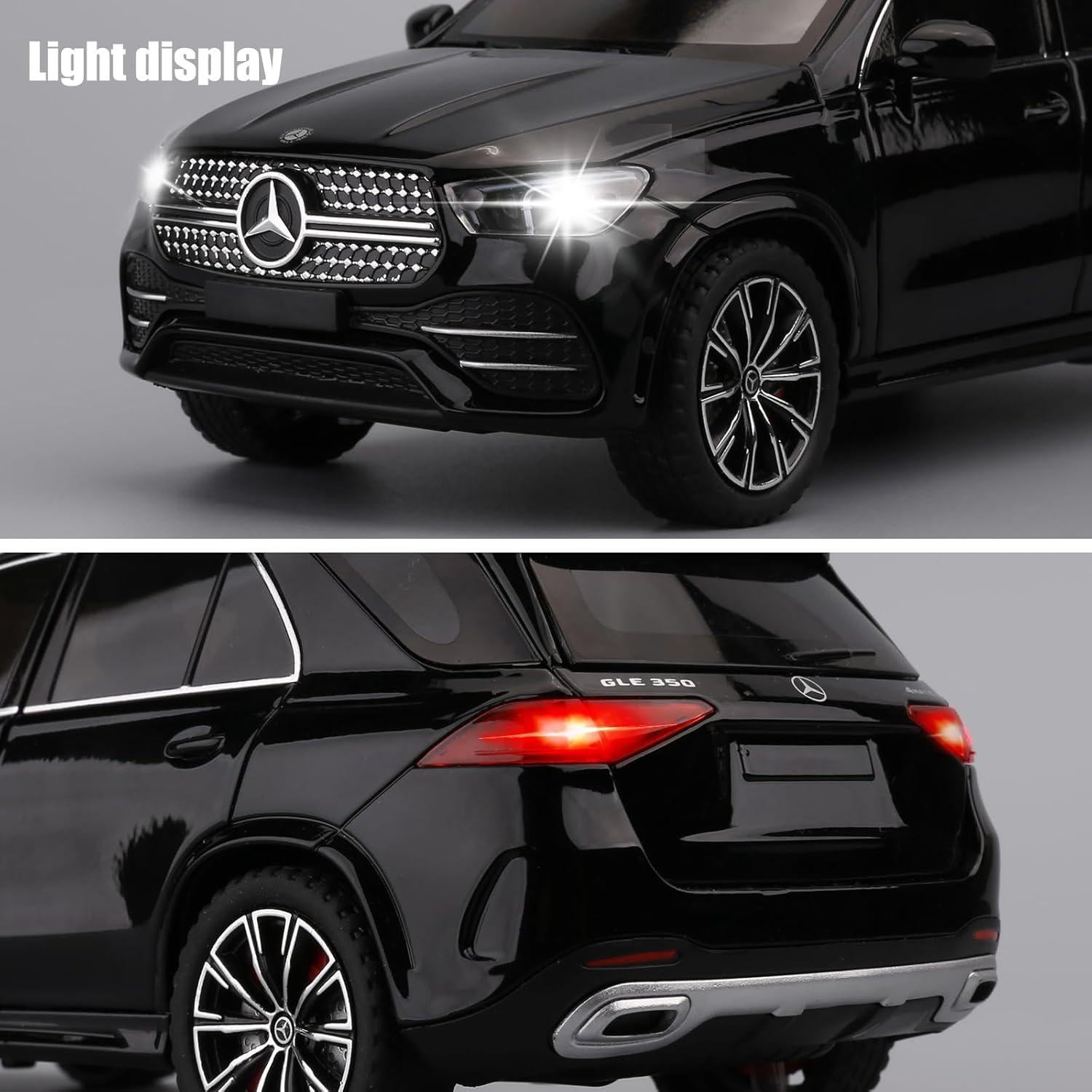 Coche de Juguete Benz GLE 350 WAKAKAC 1/24 con Sonido y Luz