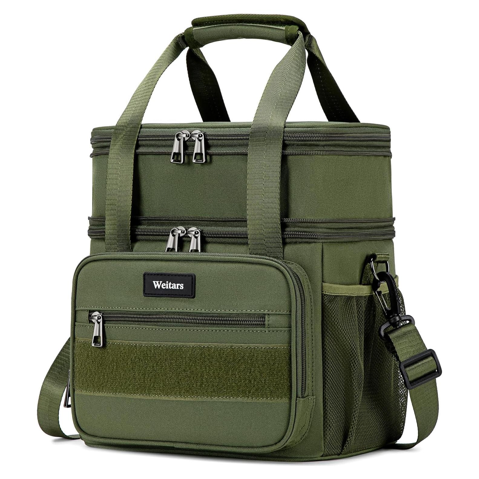 Caja de Almuerzo Aislada Weitars 16L Verde Militar Expandible