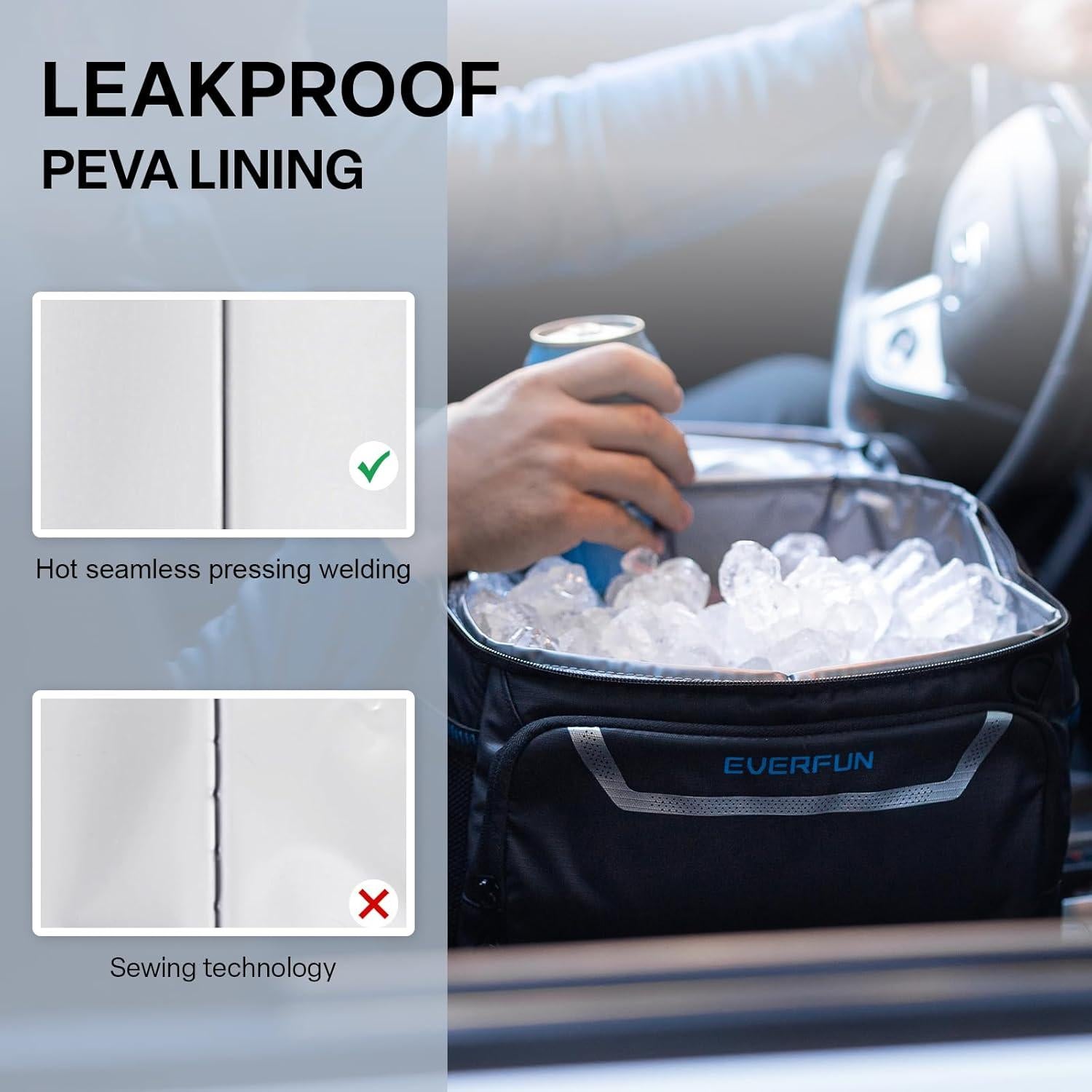 Bolsa de Almuerzo Everfun EF-8008-02 Negra Aislada 24L