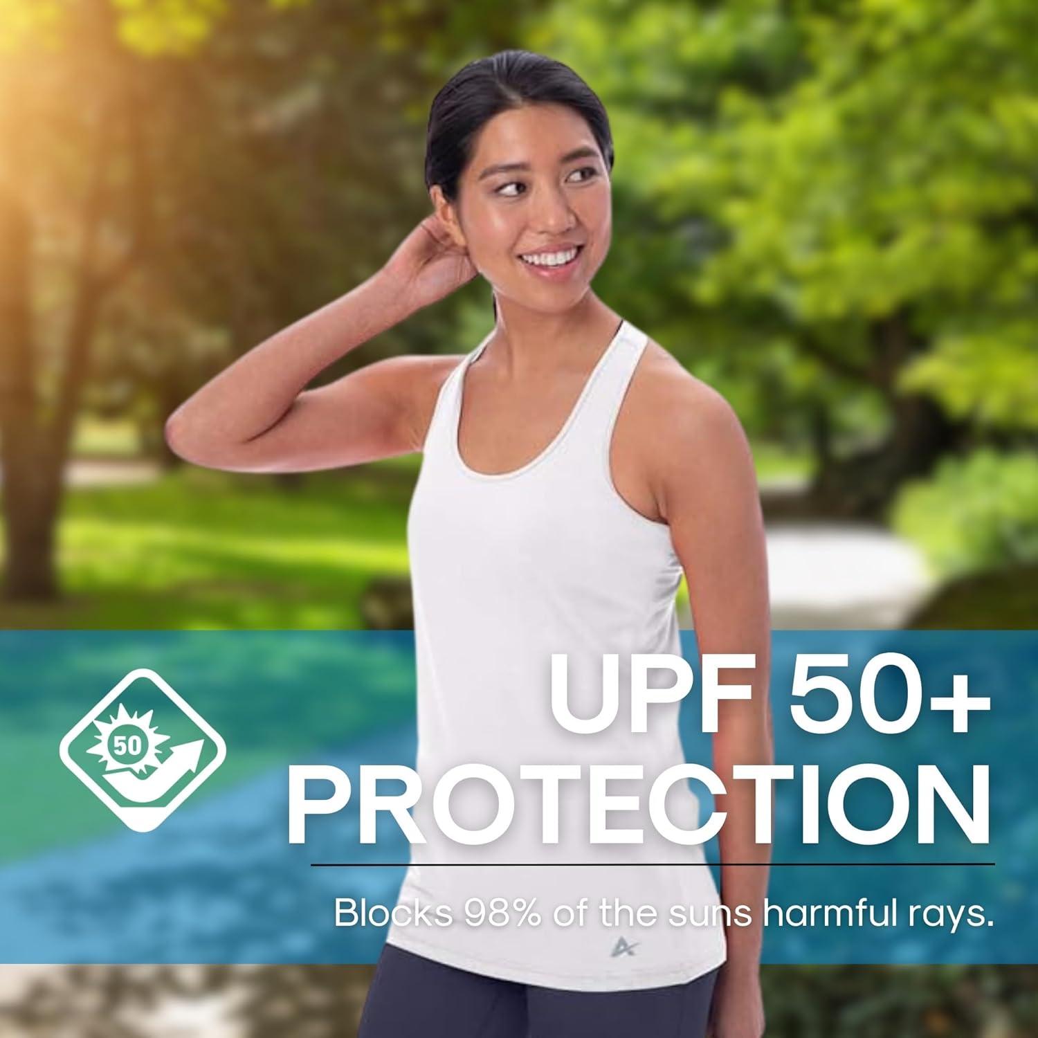 Top sin mangas de enfriamiento Arctic Cool UPF 50+ 3XL Blanco