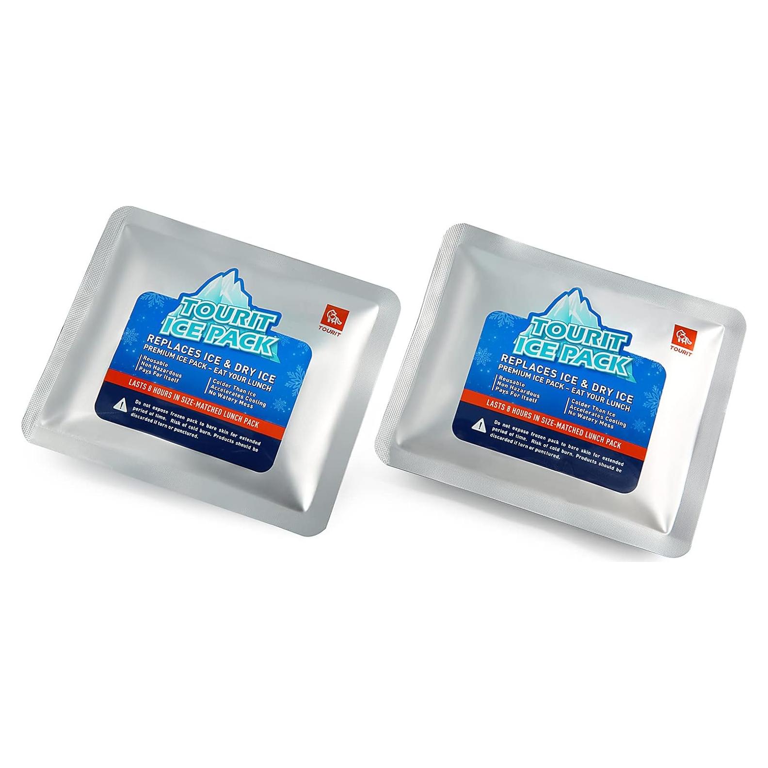 Paquete de Hielo Reutilizable TOURIT 2 Unidades 17.78x16.51cm