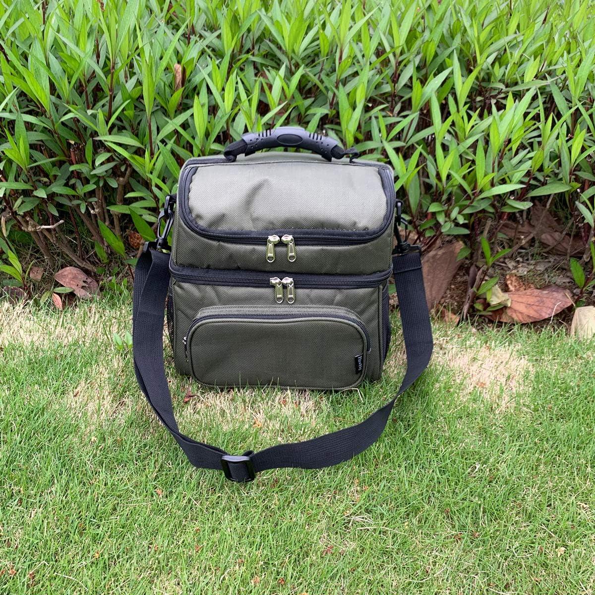 Bolsa Térmica de Almuerzo FlowFly Verde Militar Doble Capa