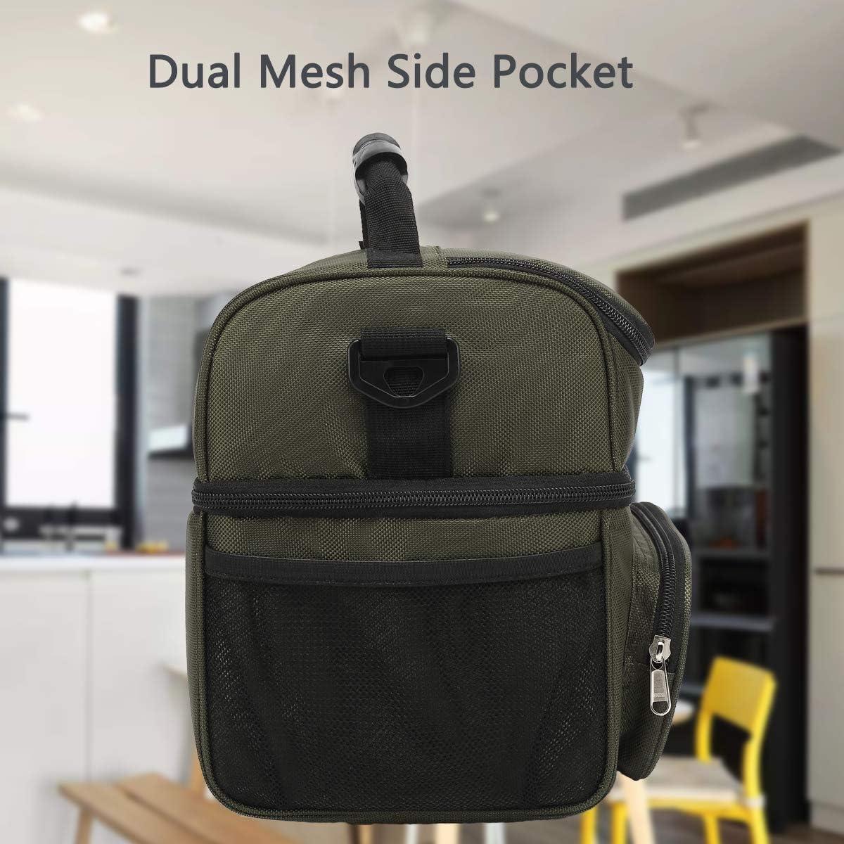 Bolsa Térmica de Almuerzo FlowFly Verde Militar Doble Capa