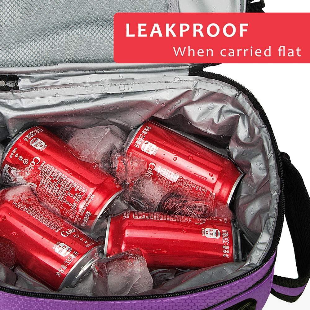 Bolsa de Almuerzo Aislada Tirrinia 12L Púrpura para Adultos y Niños