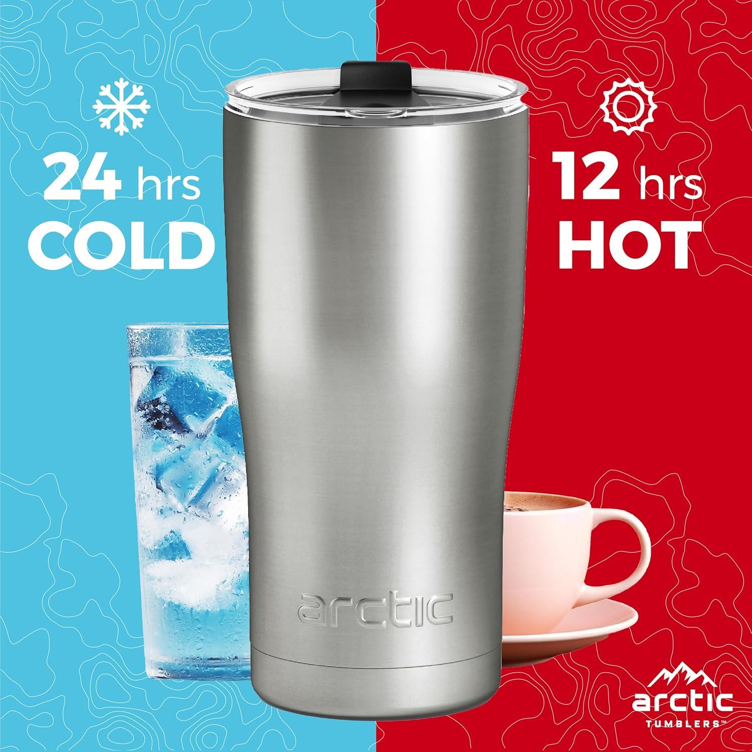 Vaso Térmico Ártico 20 oz Negro Mate Doble Pared Aislado