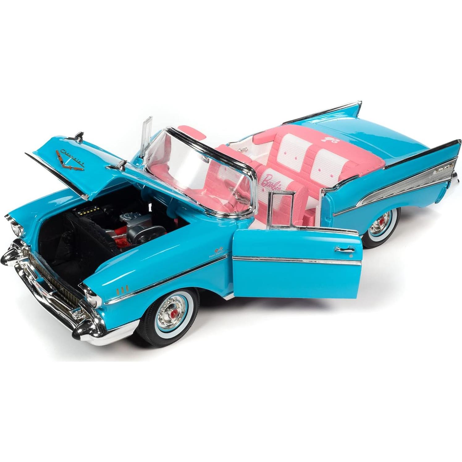 Modelo a Escala Chevy Bel Air 1957 Azul Aqua - Silver Screen