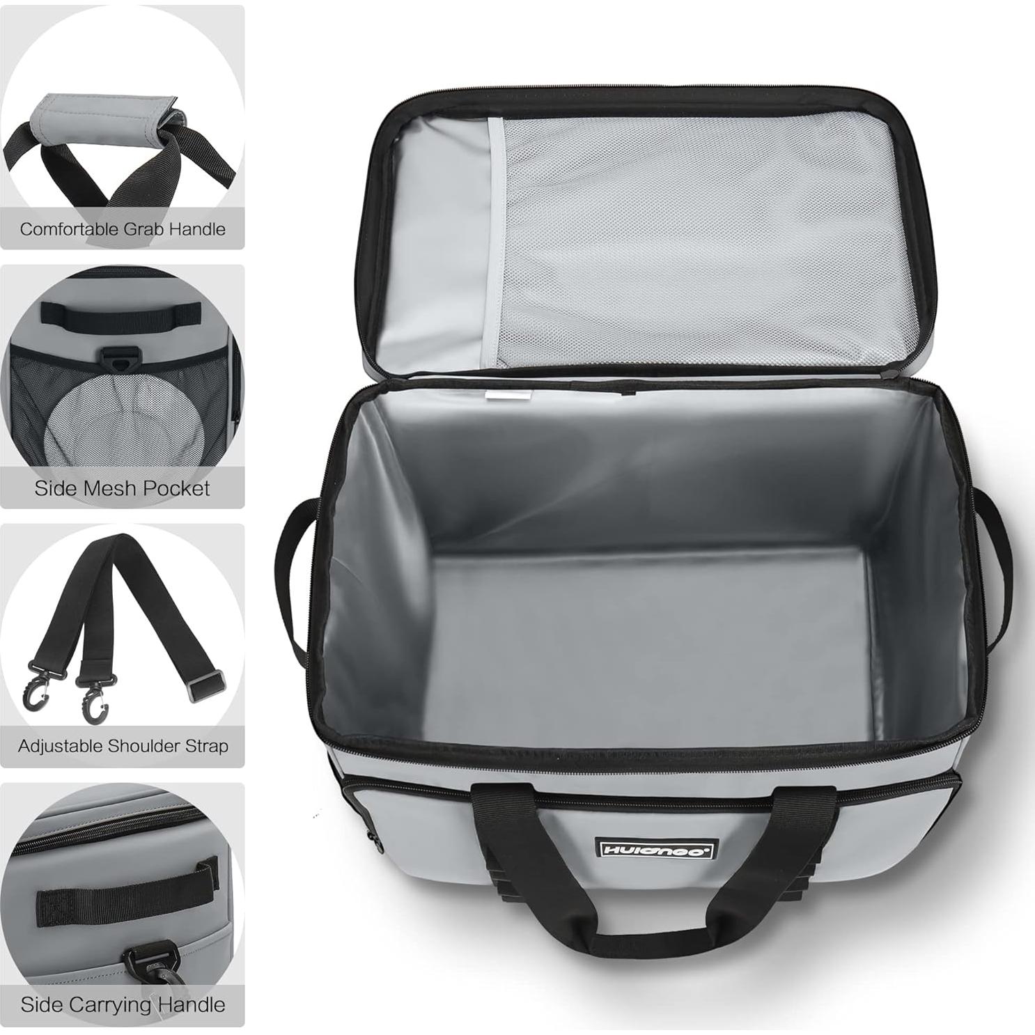 Bolsa de Enfriamiento Aislada Hulongo 32L Impermeable Gris