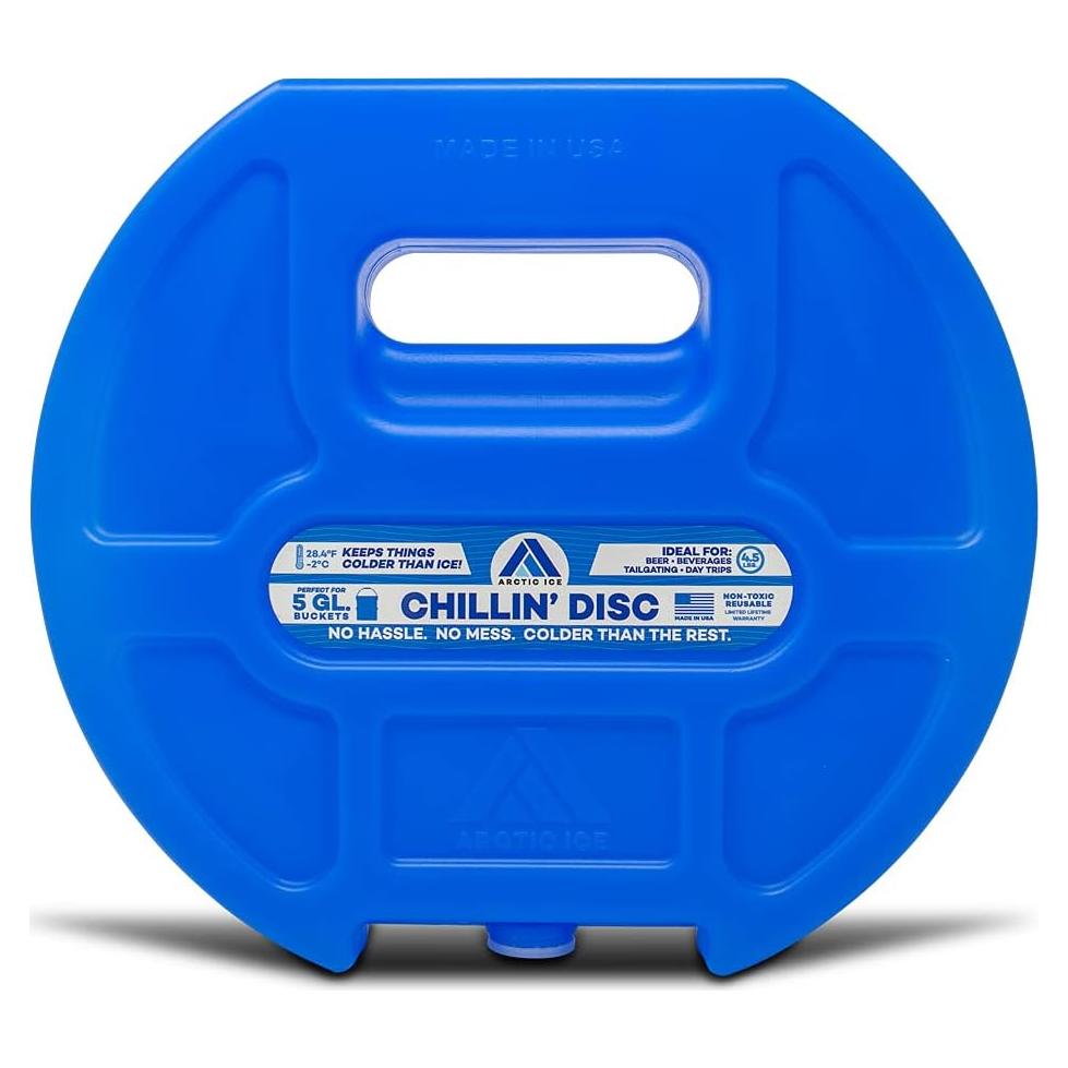 Chillin' Disc, Long Lasting Reusable Ice Pack, 4.0 LB, Blue