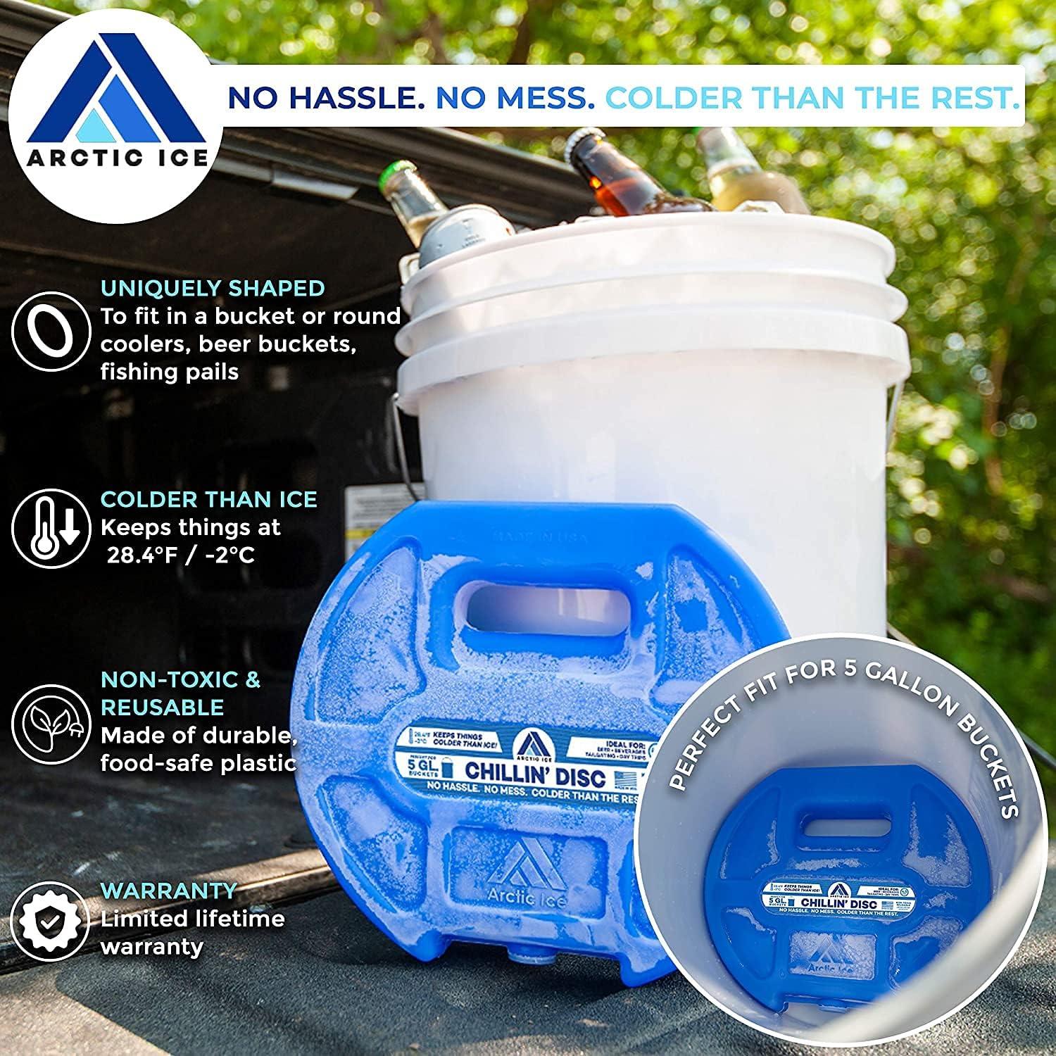 Chillin' Disc, Long Lasting Reusable Ice Pack, 4.0 LB, Blue