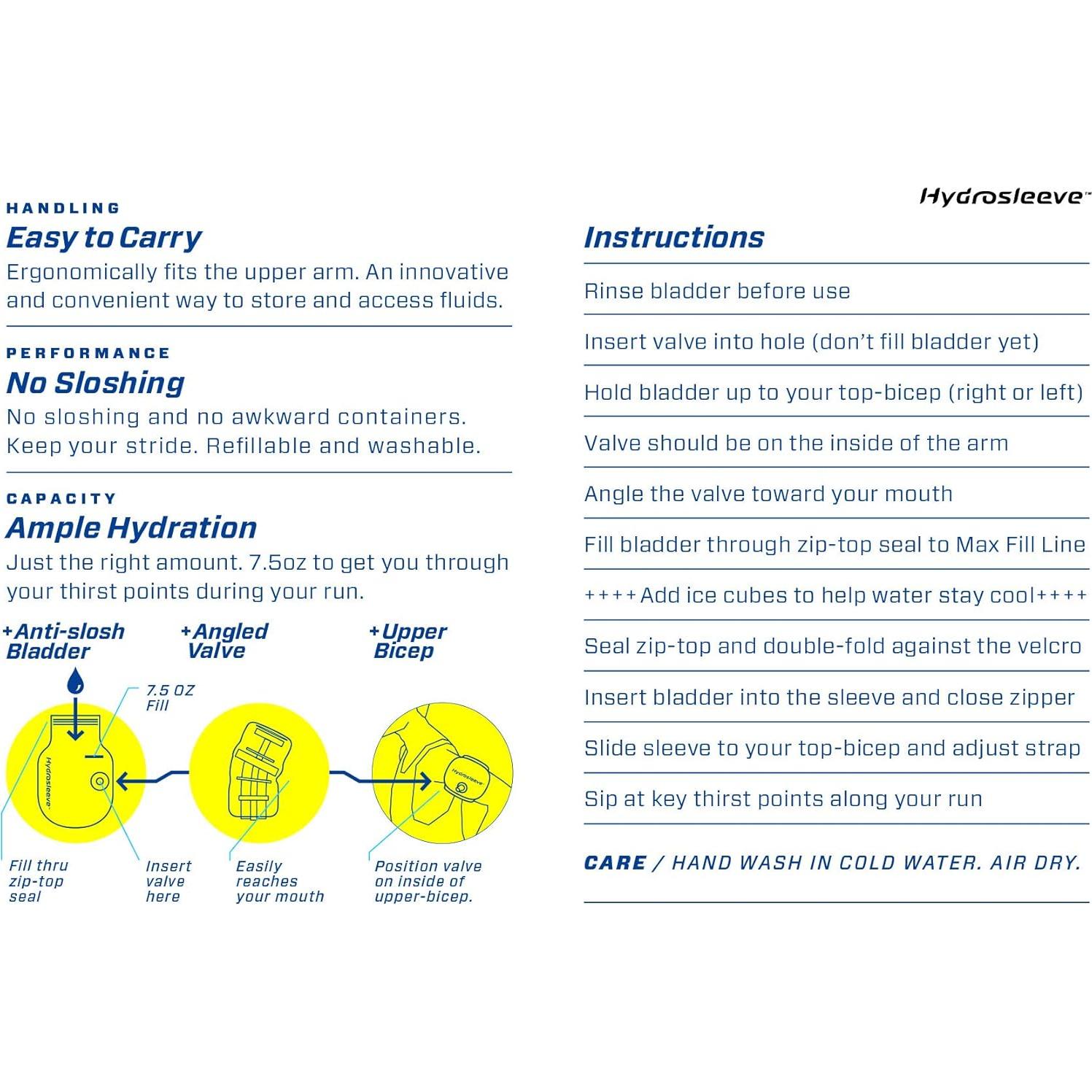 Mochila de Hidratación Manos Libres Hydrosleeve 0.21L Aislante