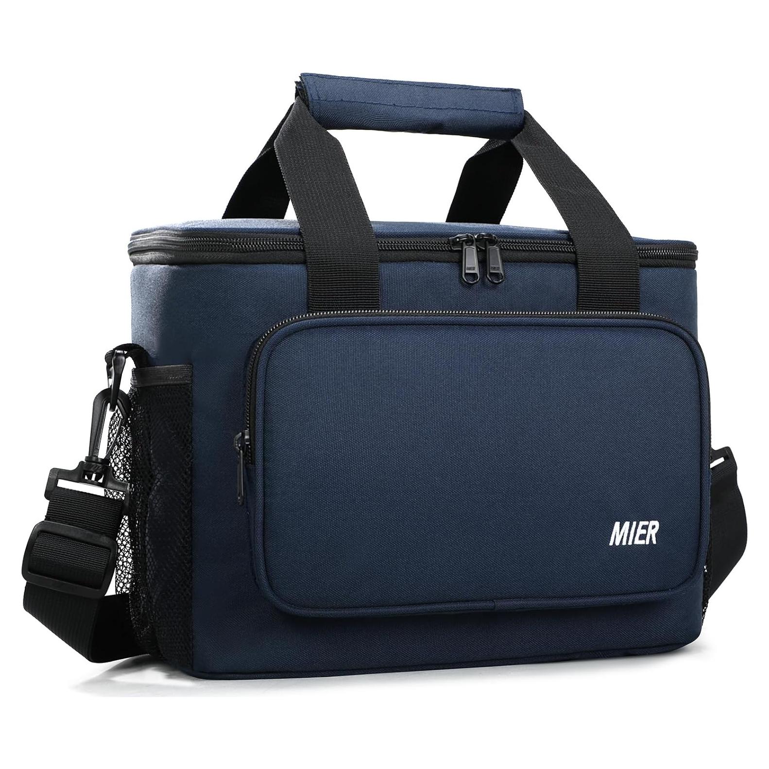 Caja de Almuerzo Aislada MIER 11L Azul para Trabajo y Camping