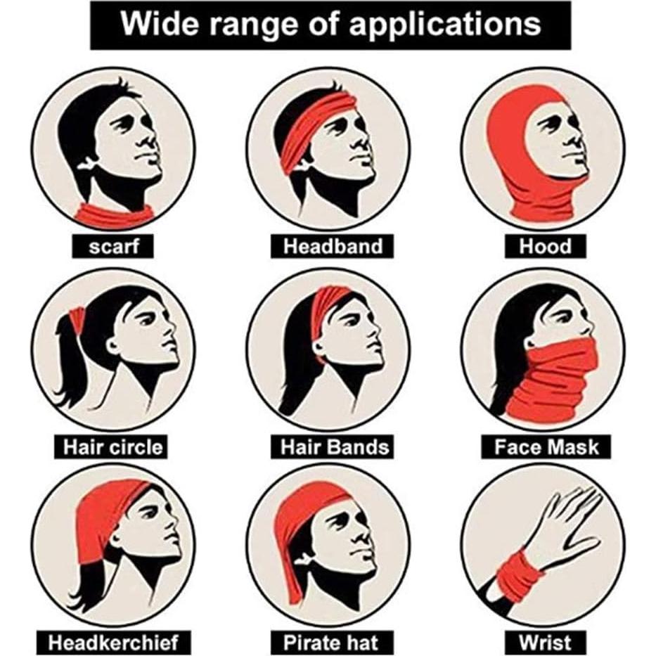 Bufanda de Cuello UV Balaclava Negra Pack 2 - Protección Solar