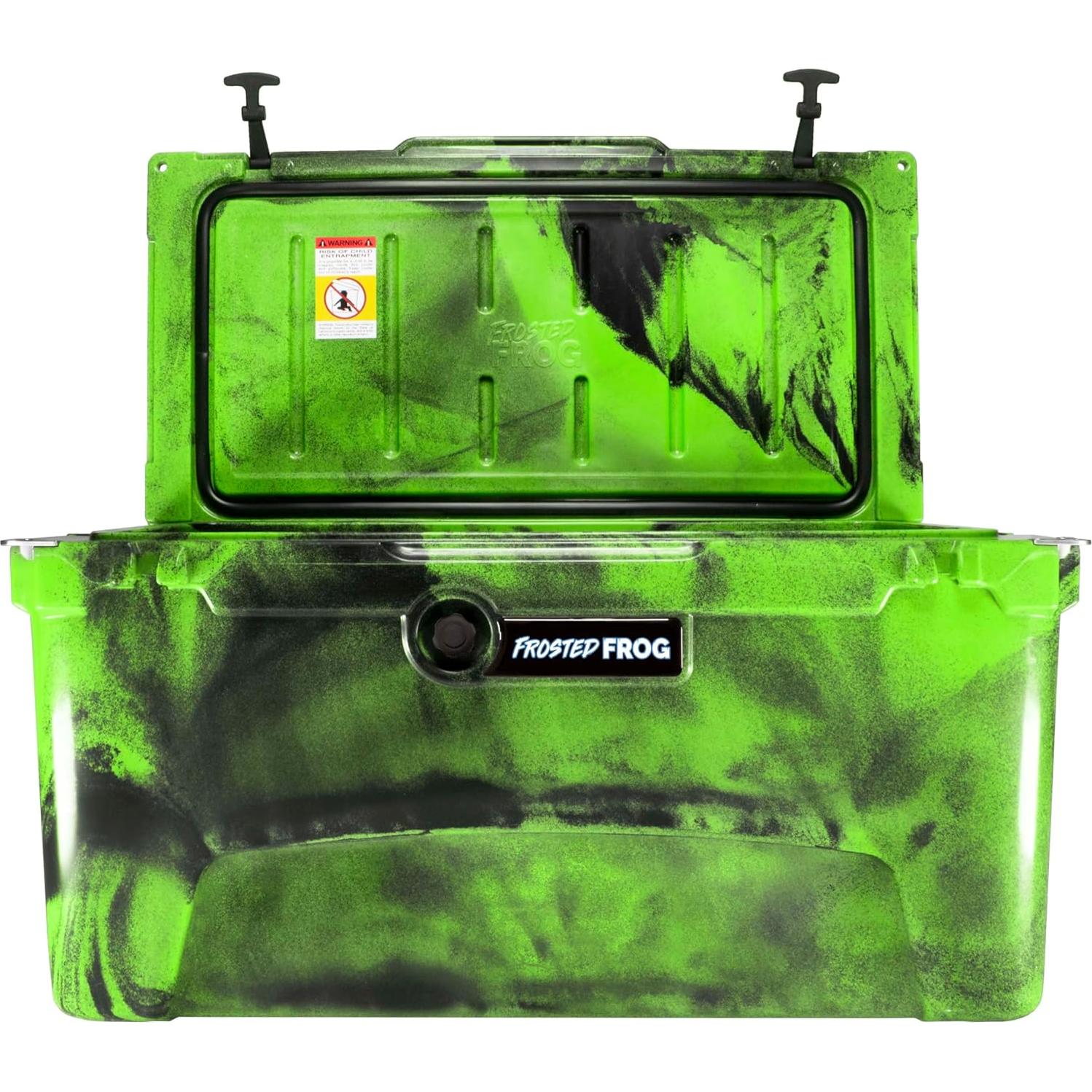 Cooler Aislado Frosted Frog 75QT Camo Verde 70.8L