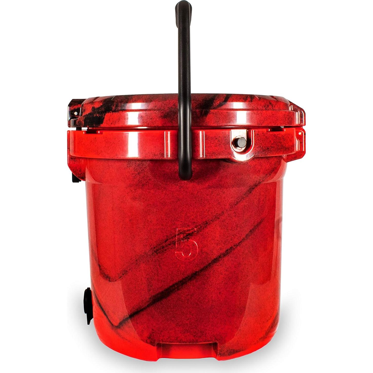 Red Camo 5 Gallon Heavy Duty Drink Dispenser Cooler with Spigot