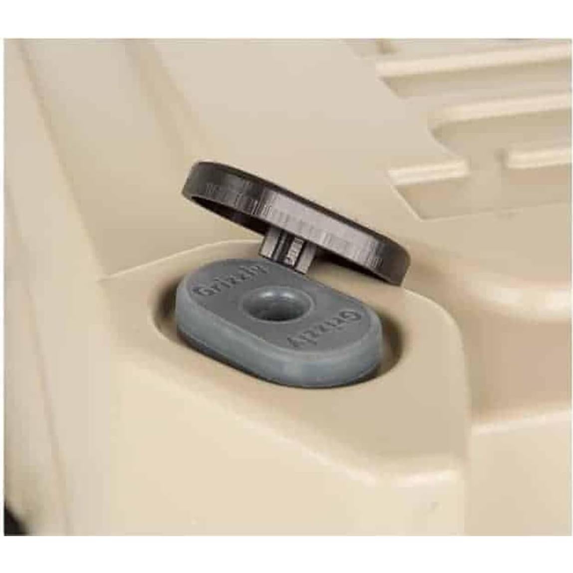 Pies Deslizantes Grizzly 4300096 - Paquete de 4 - Plástico Negro