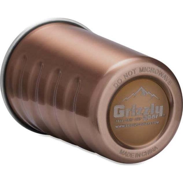 Taza Grizzly Pint Grip 473 ml Acero Inoxidable Cobre
