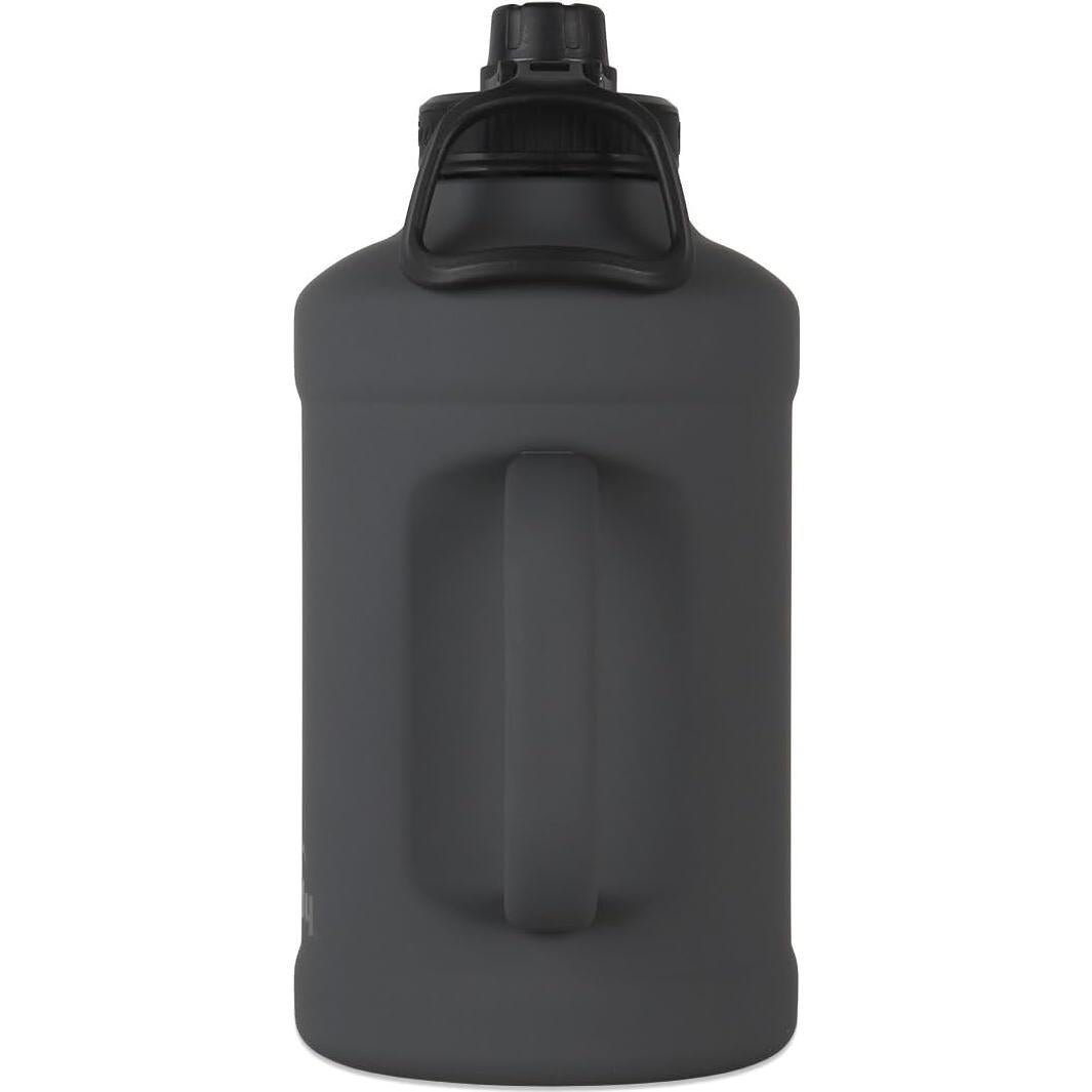 Grizzly 64oz Water Bottle | Vacuum Insulated | Leak Resistant Lid | Stainless Steel| Heavy Duty Handle | For Gym Hiking Beach Sports Camping | Stealth Gray