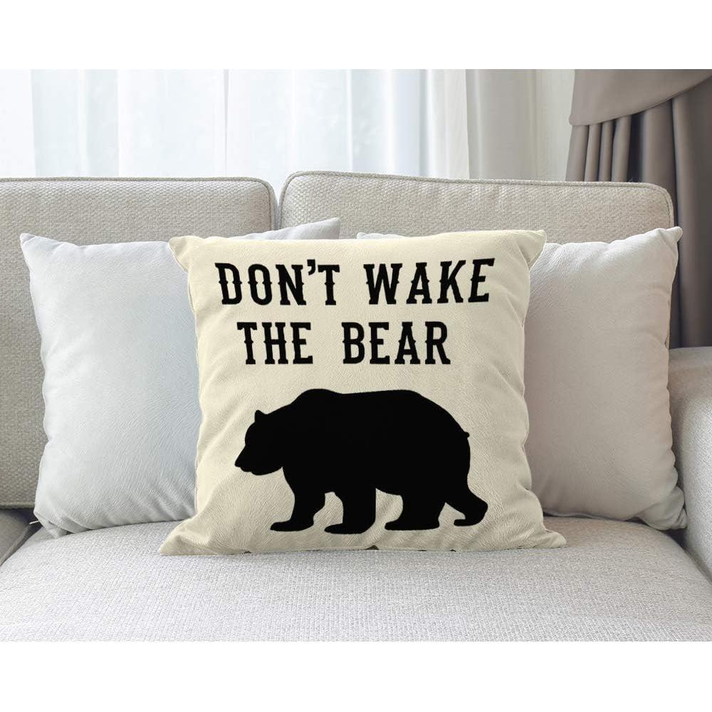 Funda de Cojín Moslion 45x45 cm Animal Divertido Algodón Lino