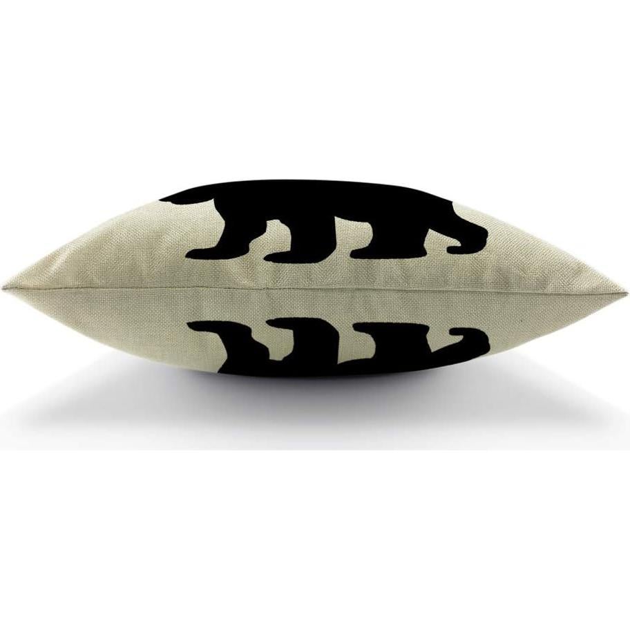 Funda de Cojín Moslion 45x45 cm Animal Divertido Algodón Lino