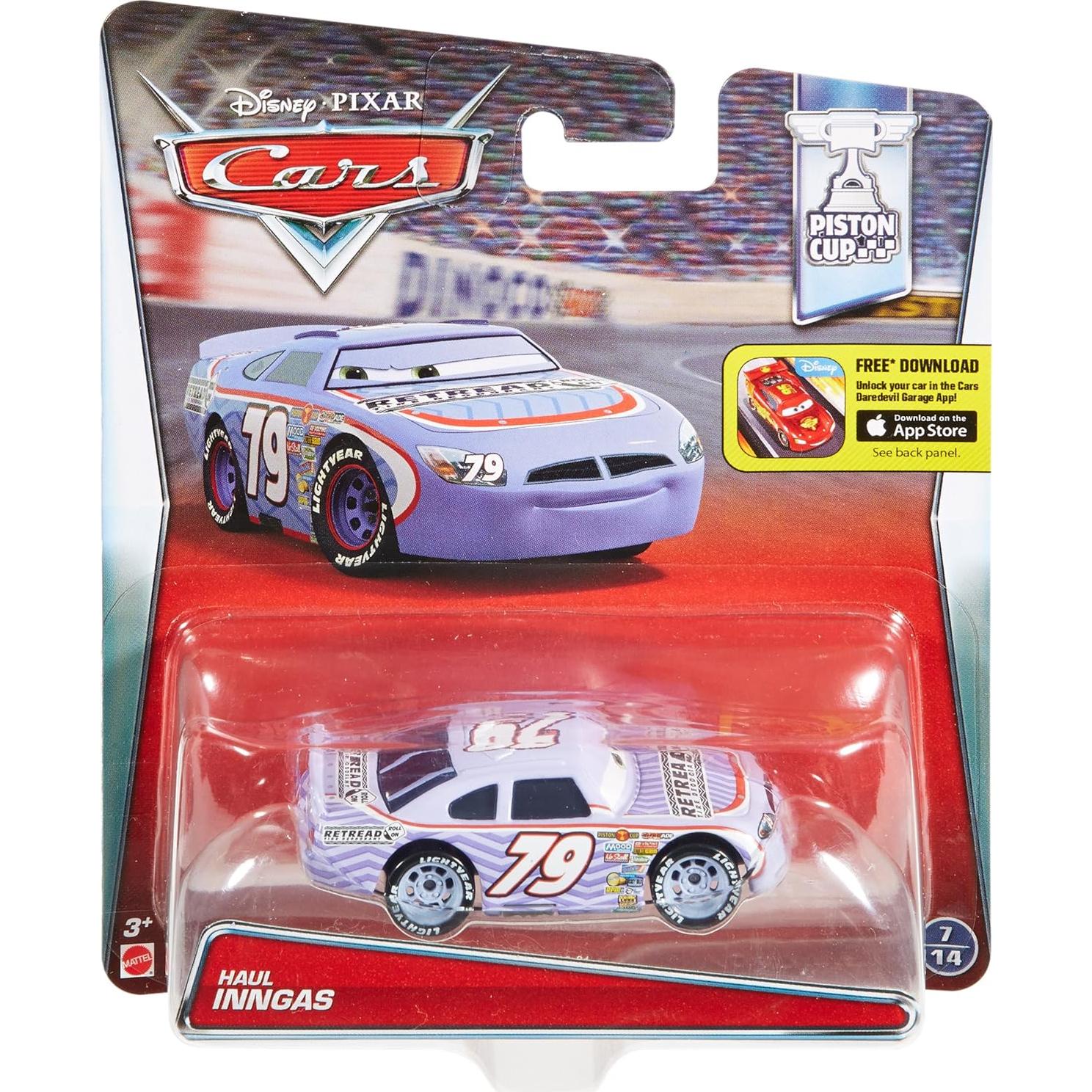 Vehículo Diecast Disney Pixar Cars Retread #79 1:55