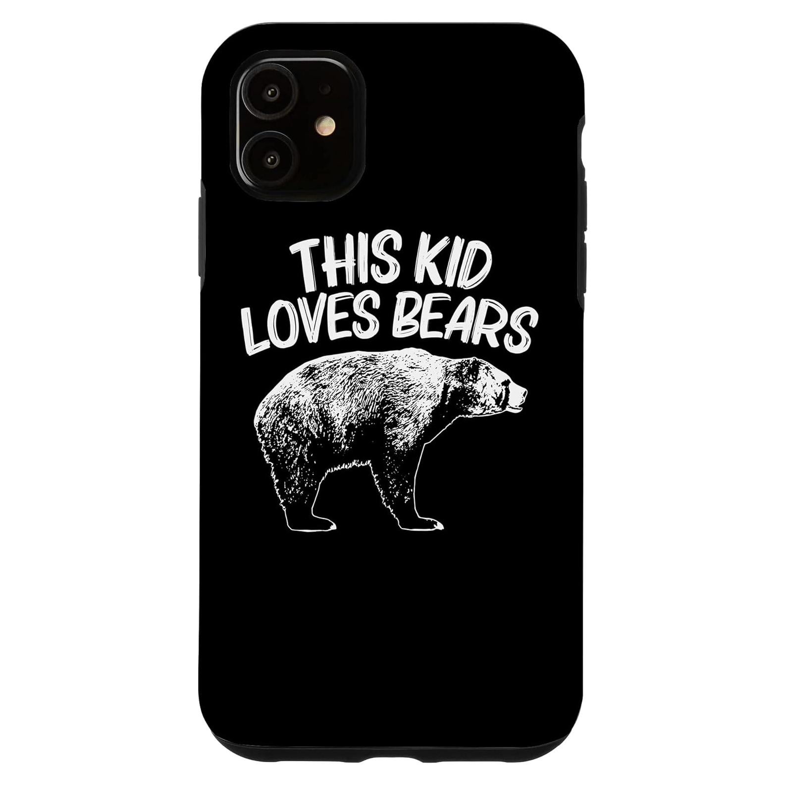 iPhone 11 Funny Bear For Kids Boys Polar Bears Panda Sun Forest Animal Case
