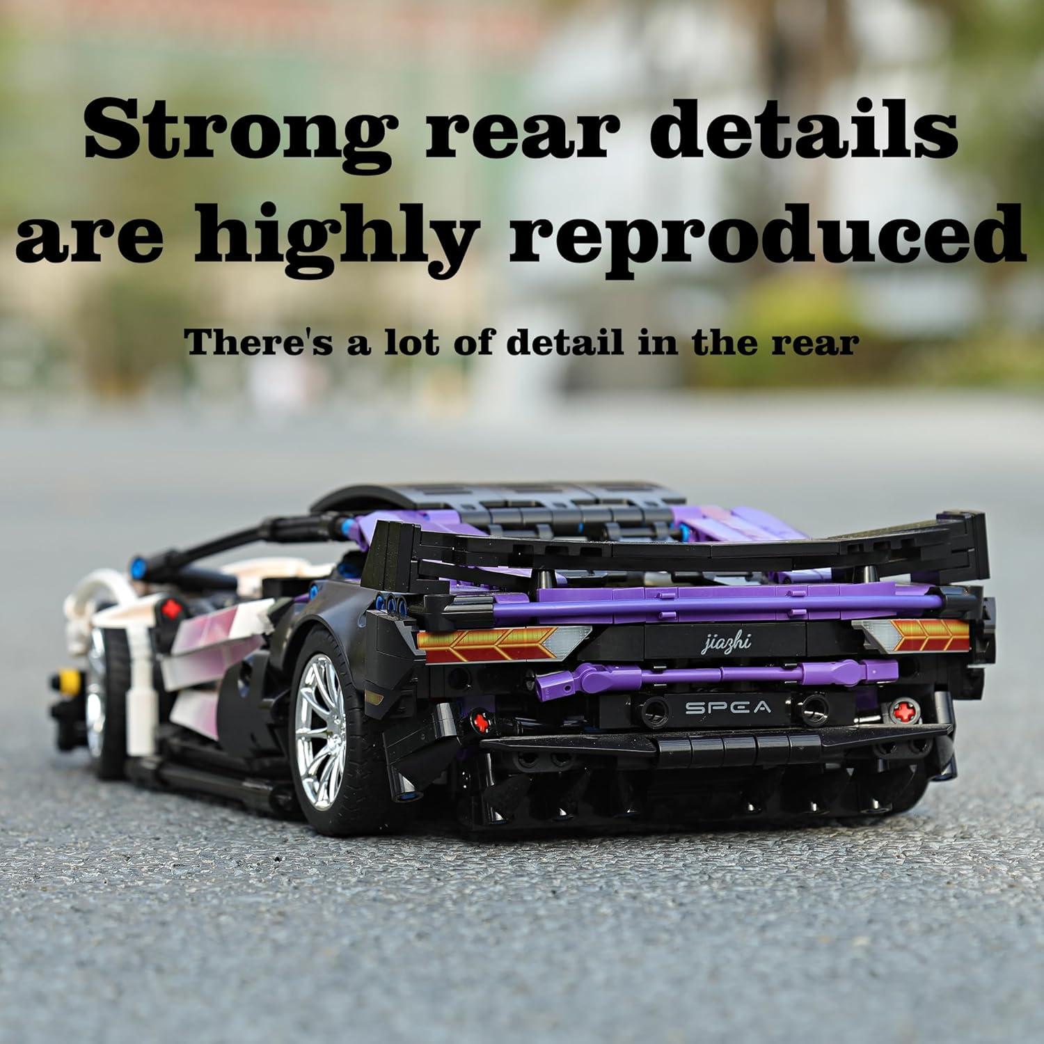 Kit de Modelo de Coche XiaoRuiPin 1:14 - 1337 Piezas