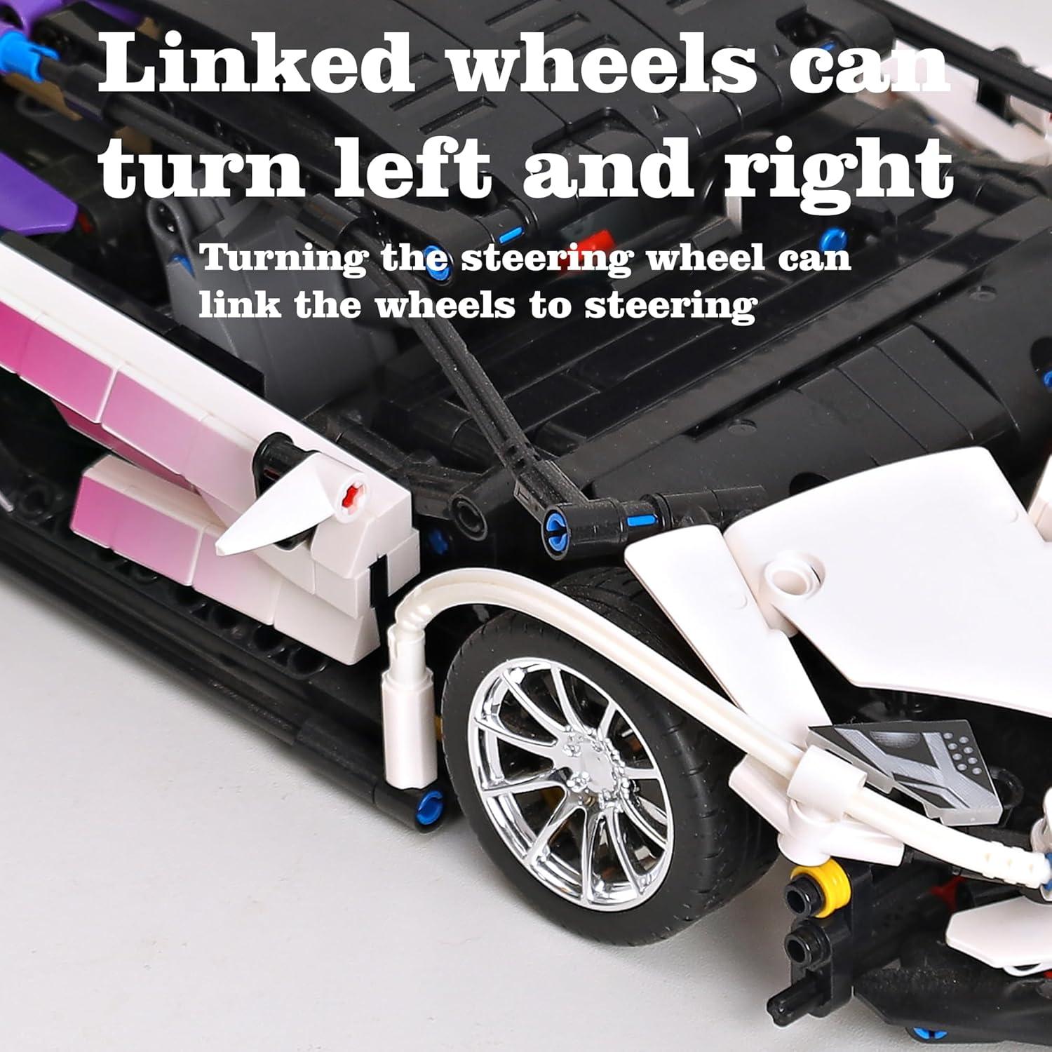 Kit de Modelo de Coche XiaoRuiPin 1:14 - 1337 Piezas