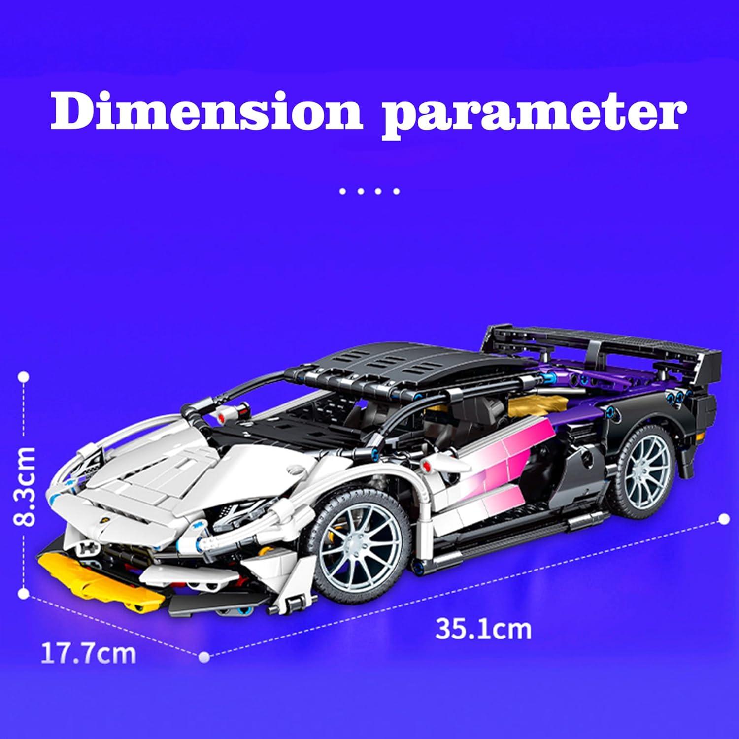 Kit de Modelo de Coche XiaoRuiPin 1:14 - 1337 Piezas
