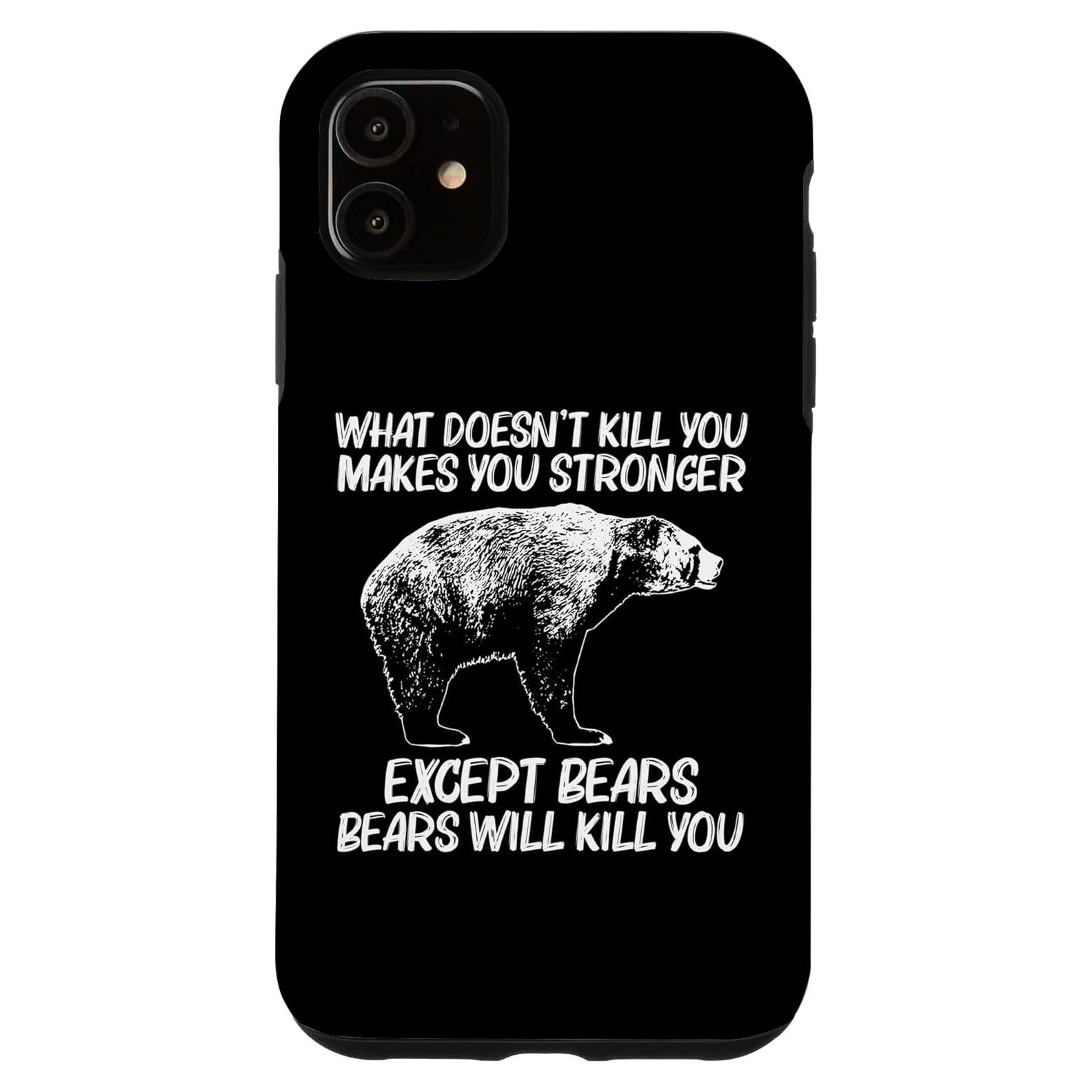 Funda iPhone 11 Oso Divertido Grizzly 153g Protección Alta