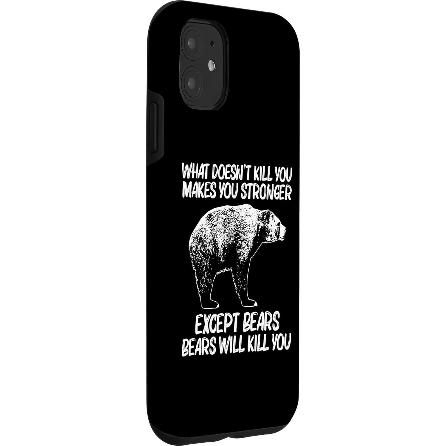 Funda iPhone 11 Oso Divertido Grizzly 153g Protección Alta