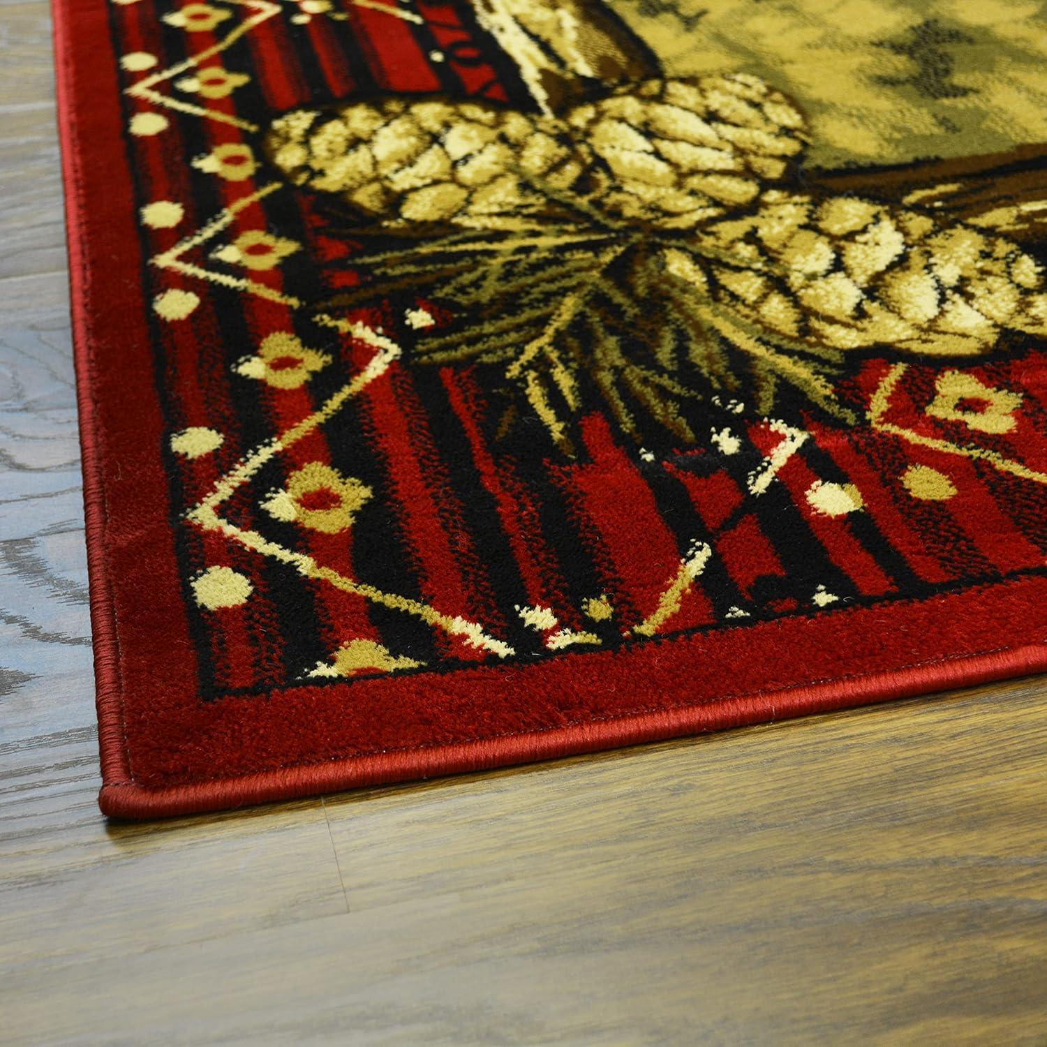 Alfombra de Área Rug Empire Lodge Oso Grizzly 66x231 cm