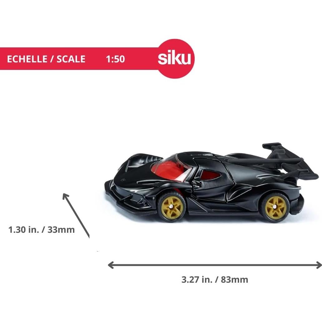 Coche Deportivo SIKU 1527 Apollo IE Metal Negro Interior Rojo